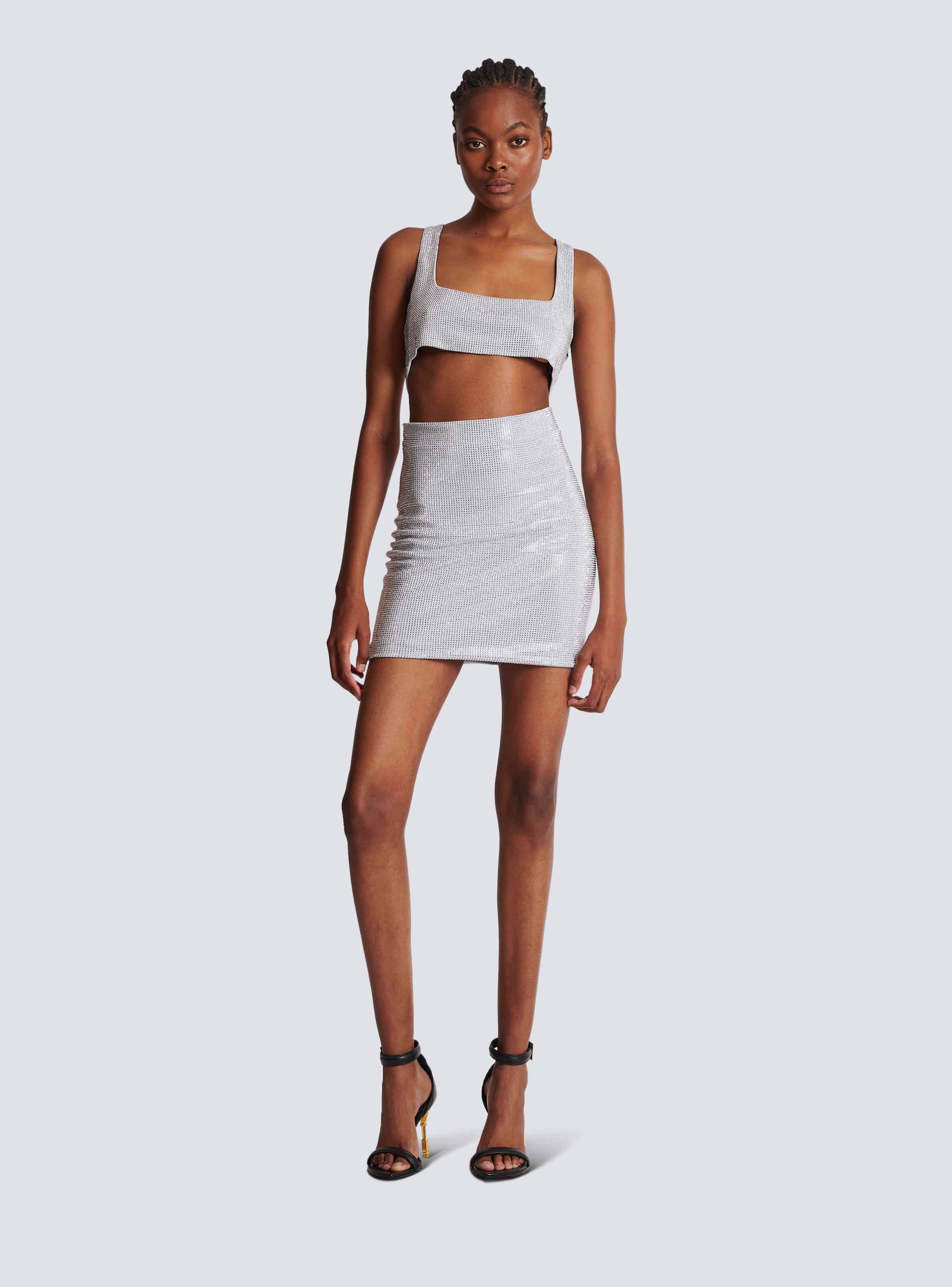 BALMAIN WOMEN'S STRASSED SHORT SKIRT - MY THERESA NWT