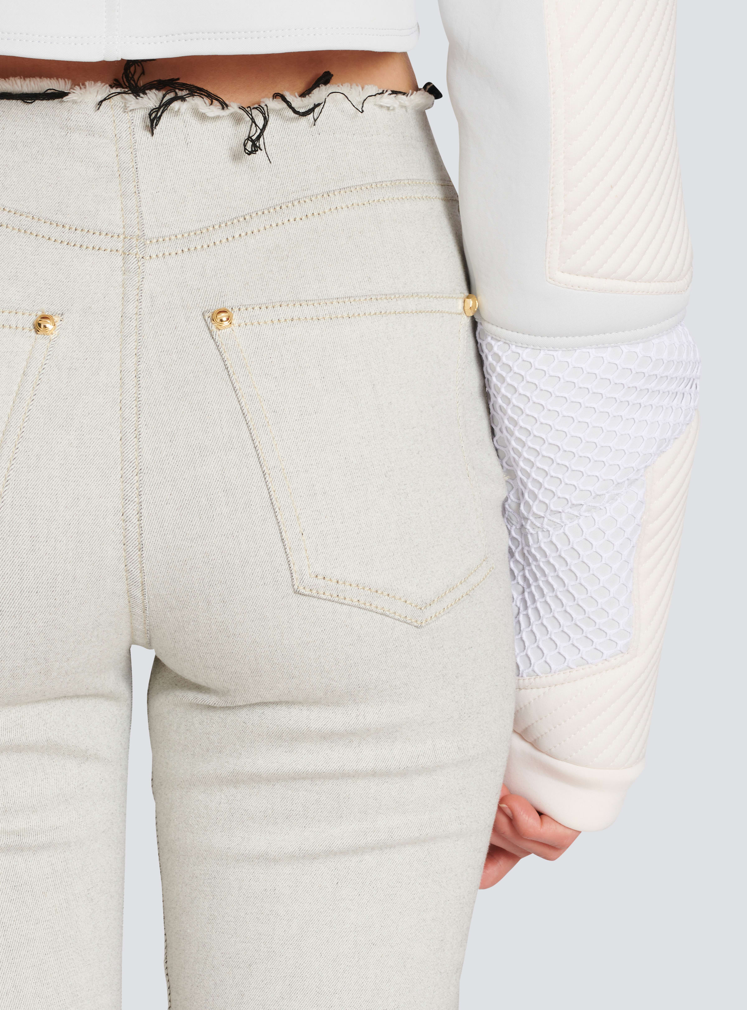 BALMAIN WOMEN'S HW BIKER STRETCH LEGGING JEANS NWT
