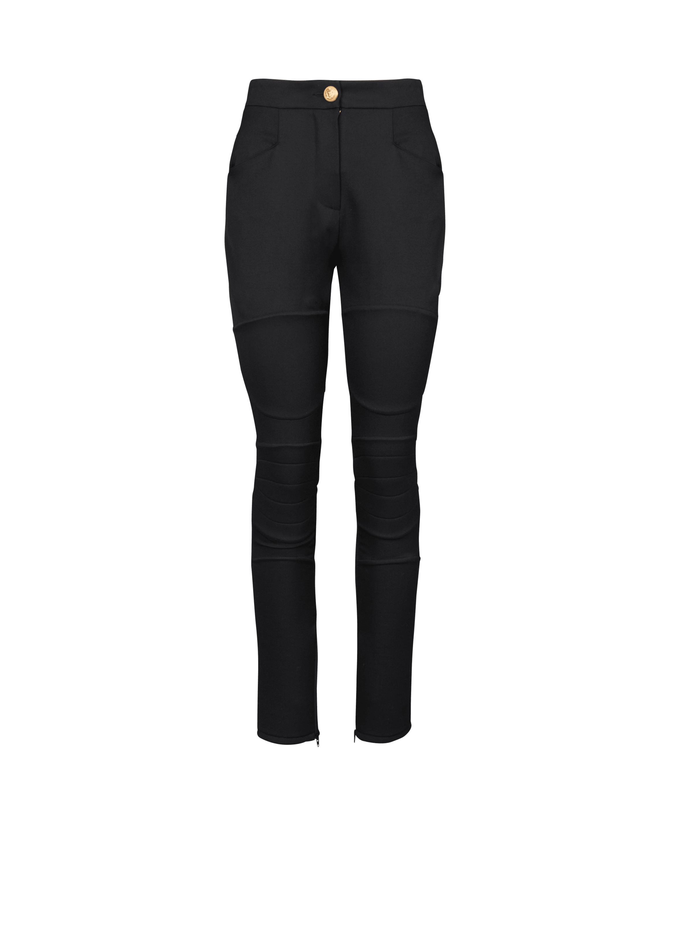 BALMAIN WOMEN'S PADED STRETCH GDP SKINNY PANTS NWT