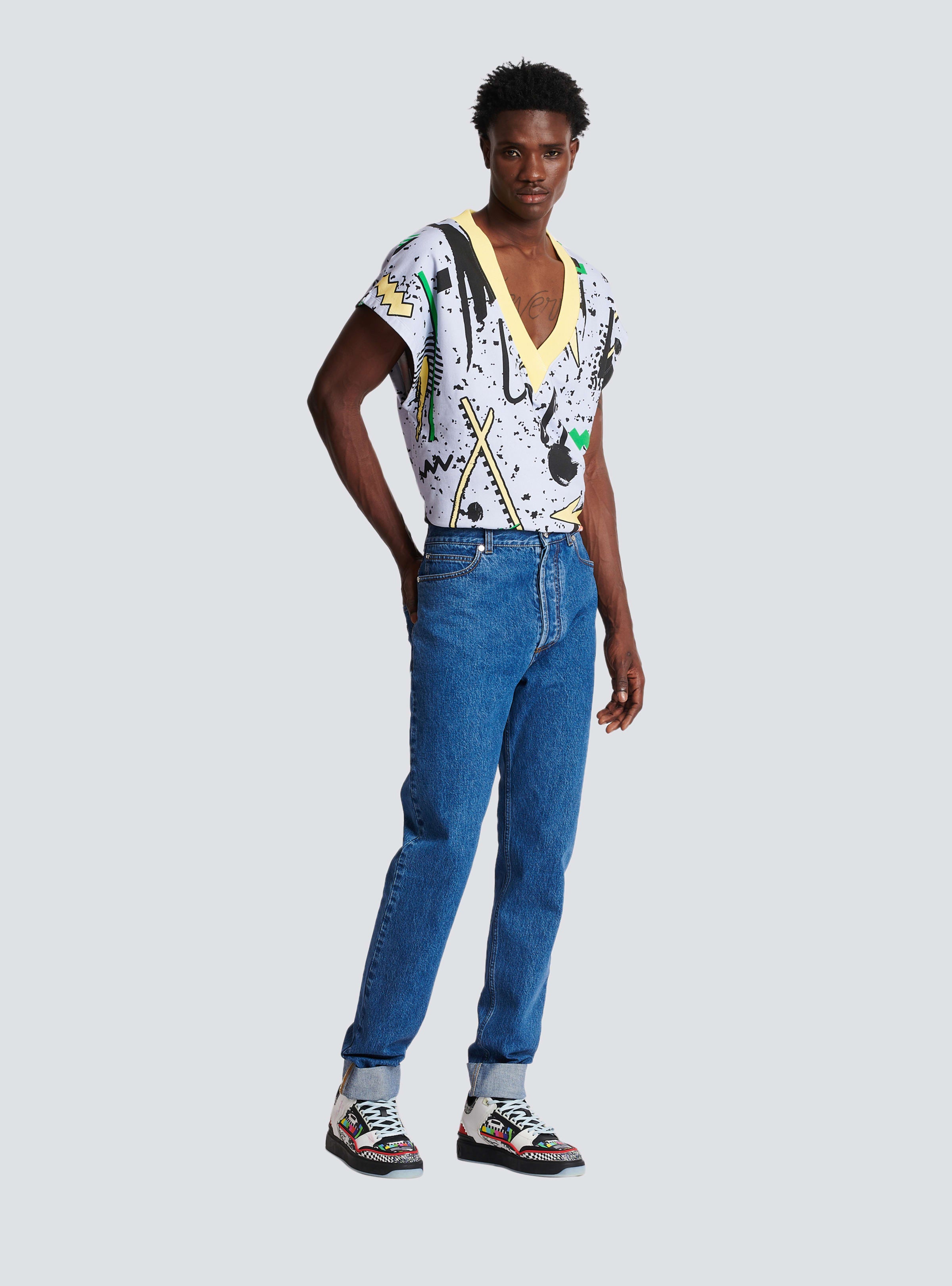 BALMAIN MEN'S HIGH WASTED JEANS-5754 NWT