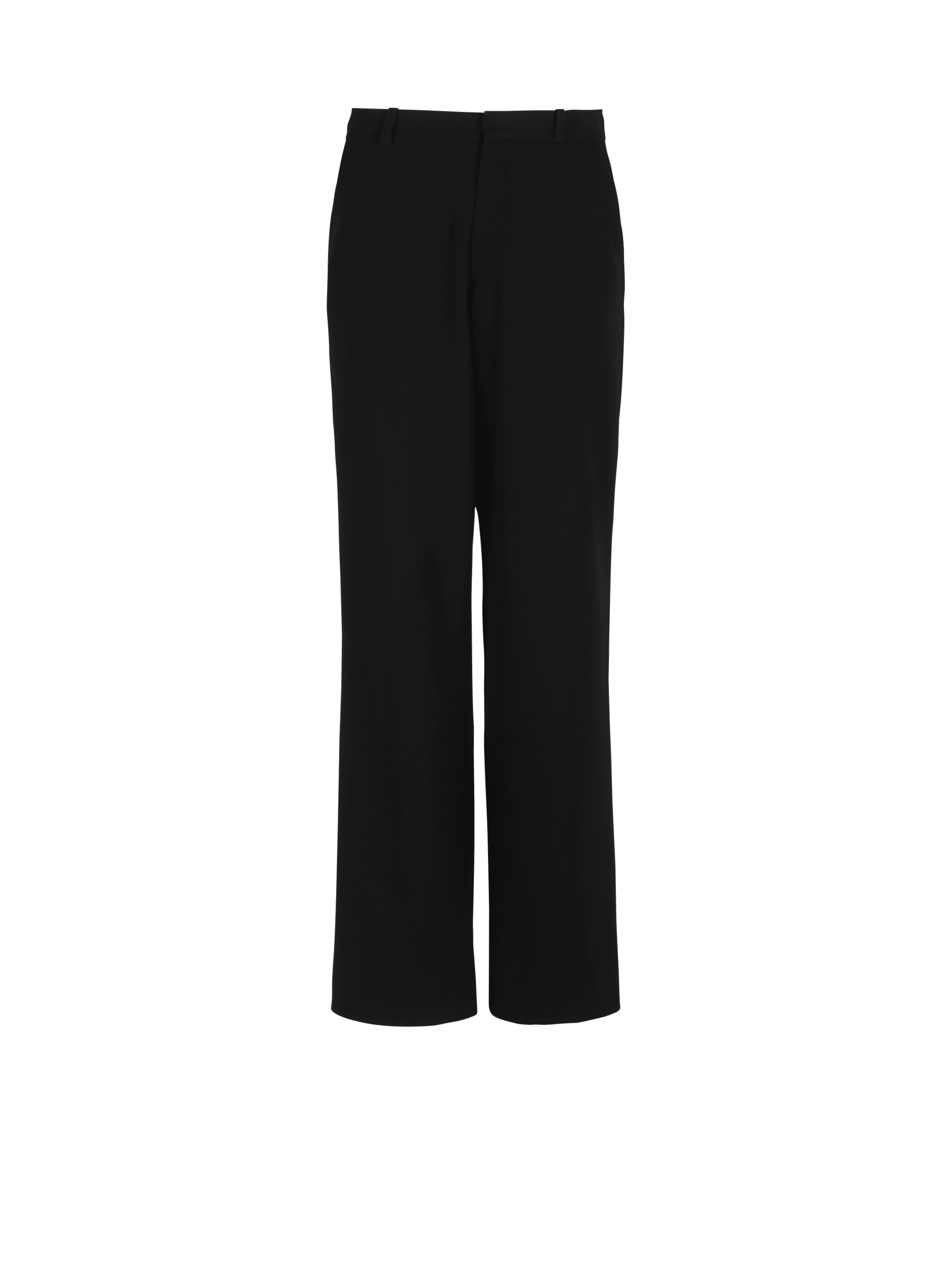 BALMAIN MEN'S BLACK LOOSE TAILORED TROUSERS