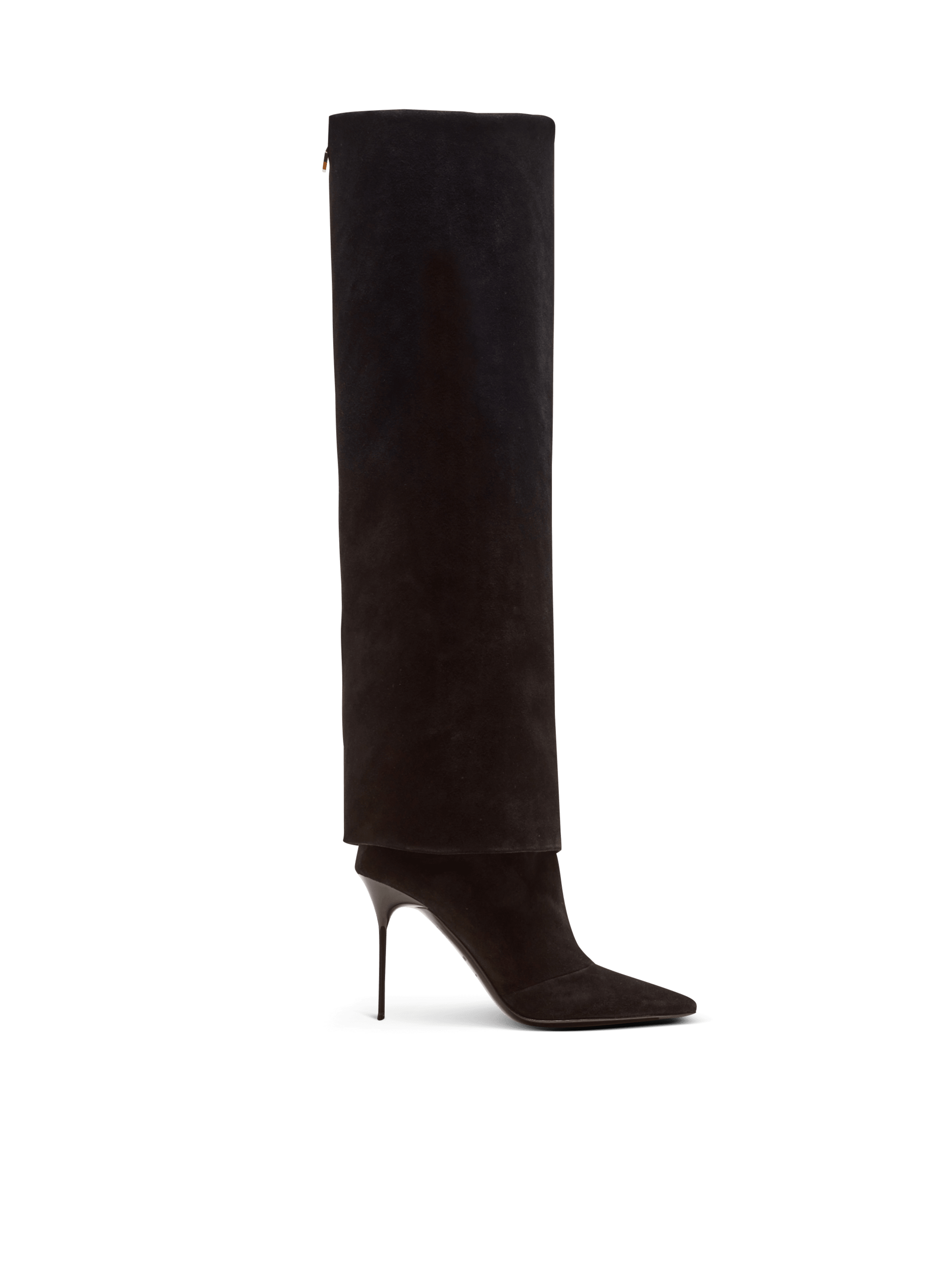 BALMAIN WOMEN'S BOOT ARIEL-SUEDE LEATHER NWT
