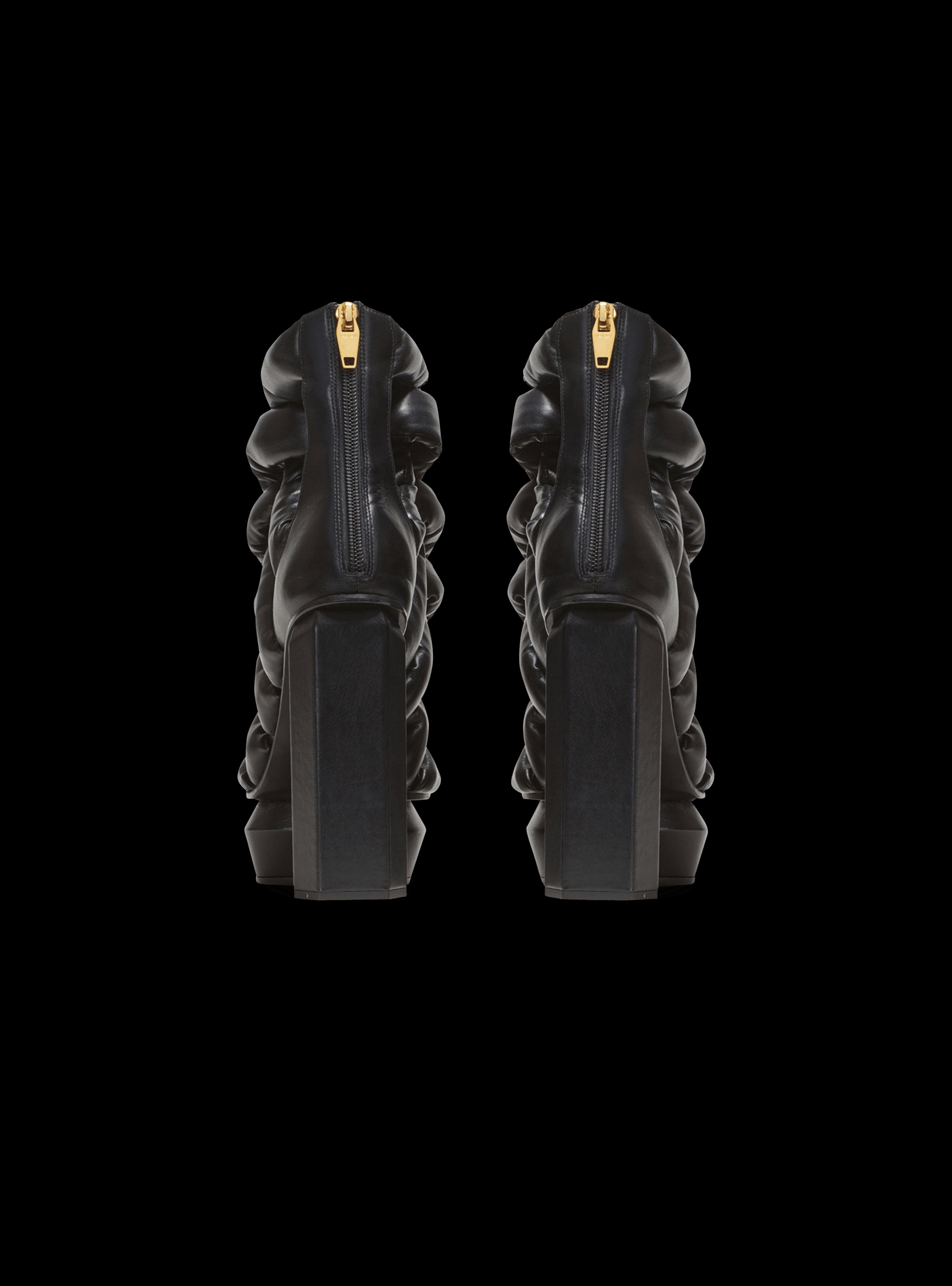 BALMAIN WOMEN'S PLATFORM PUMP AVA-BRAIDED SYNTHETIC LTH NWT