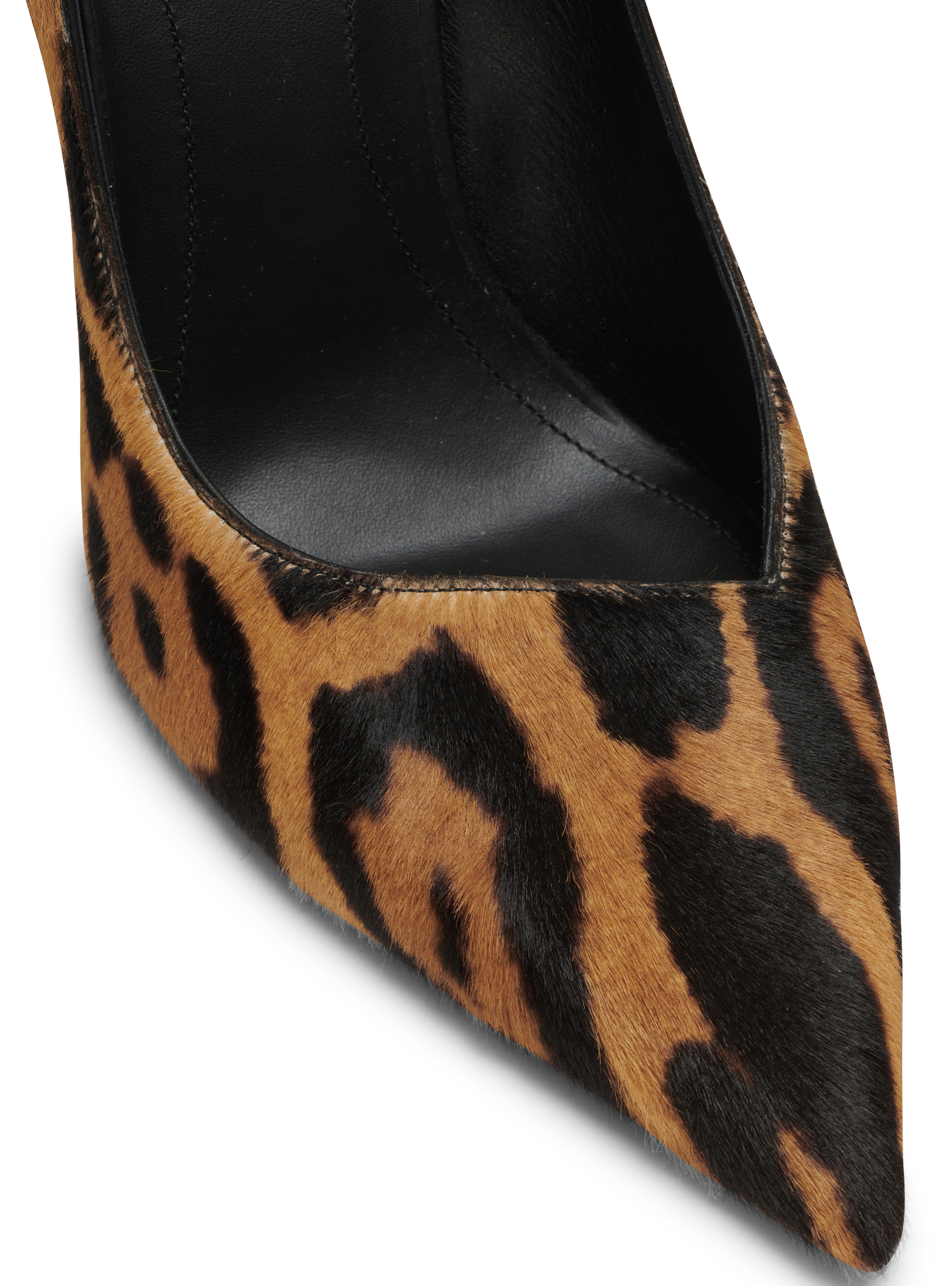 BALMAIN WOMEN'S PUMP MONETA-LEOPARD PONY CALF NWT