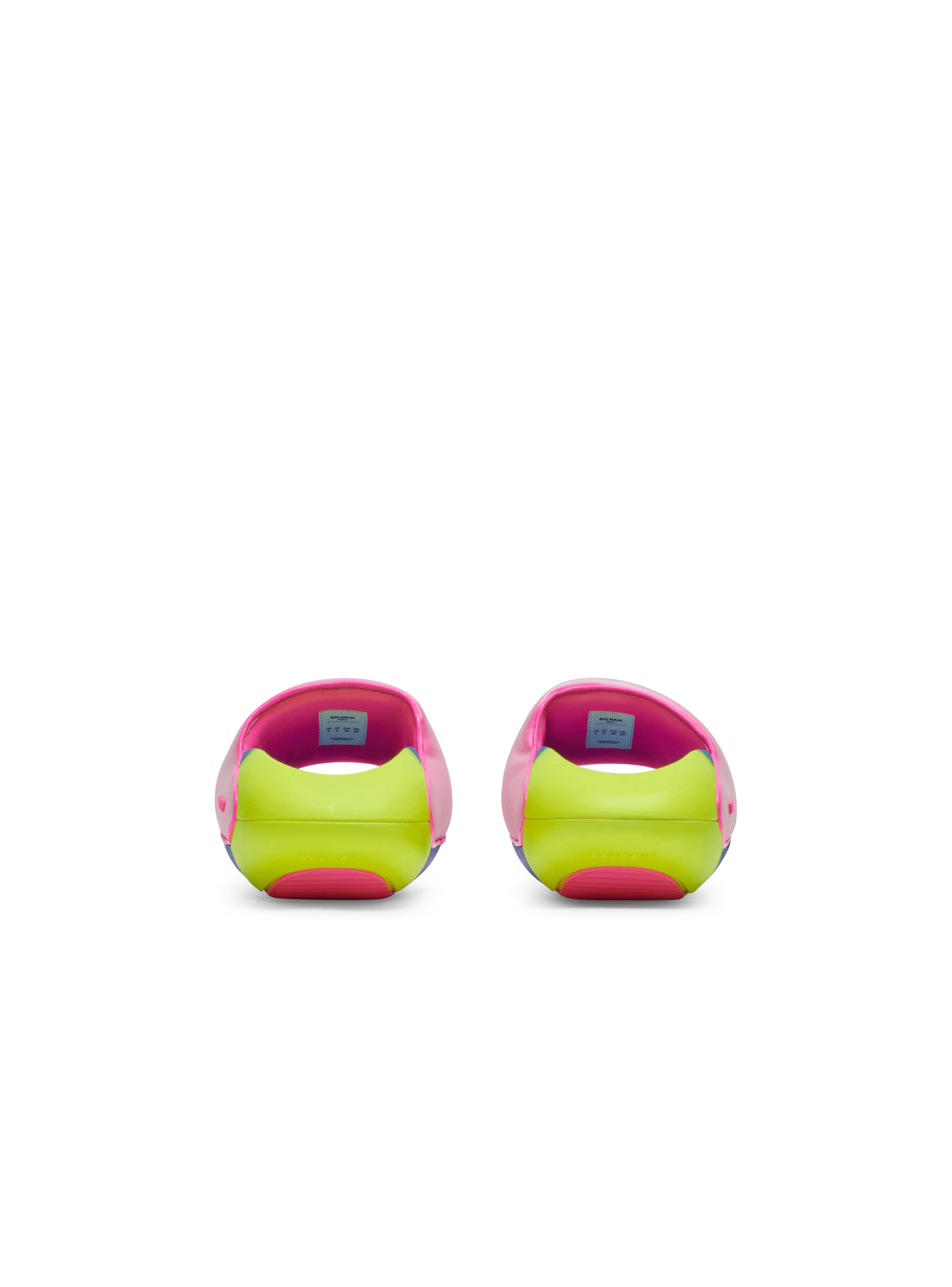 BALMAIN WOMEN'S FLUO PINK NEOPRENE SLIP-ON SNEAKER