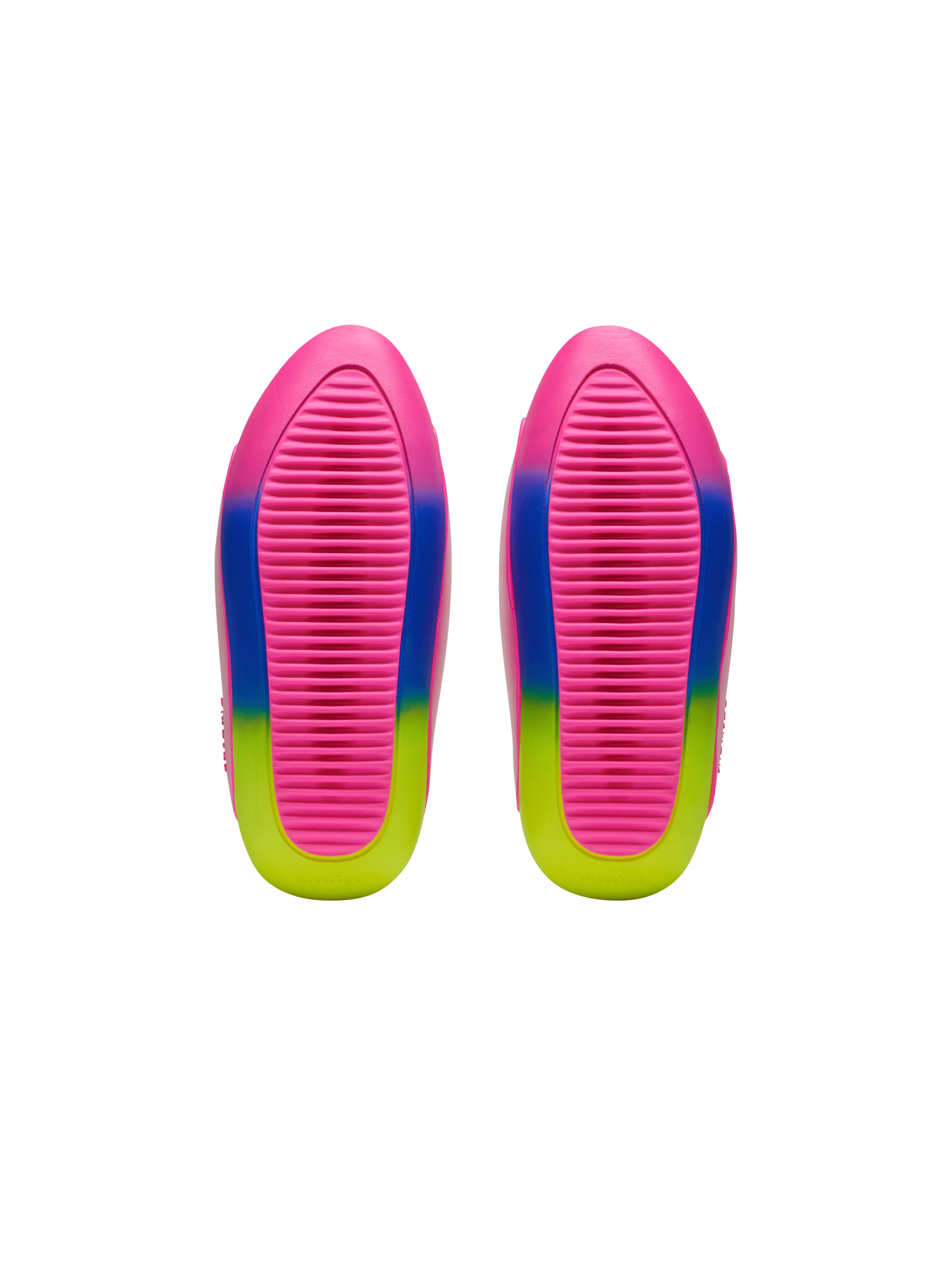 BALMAIN WOMEN'S FLUO PINK NEOPRENE SLIP-ON SNEAKER