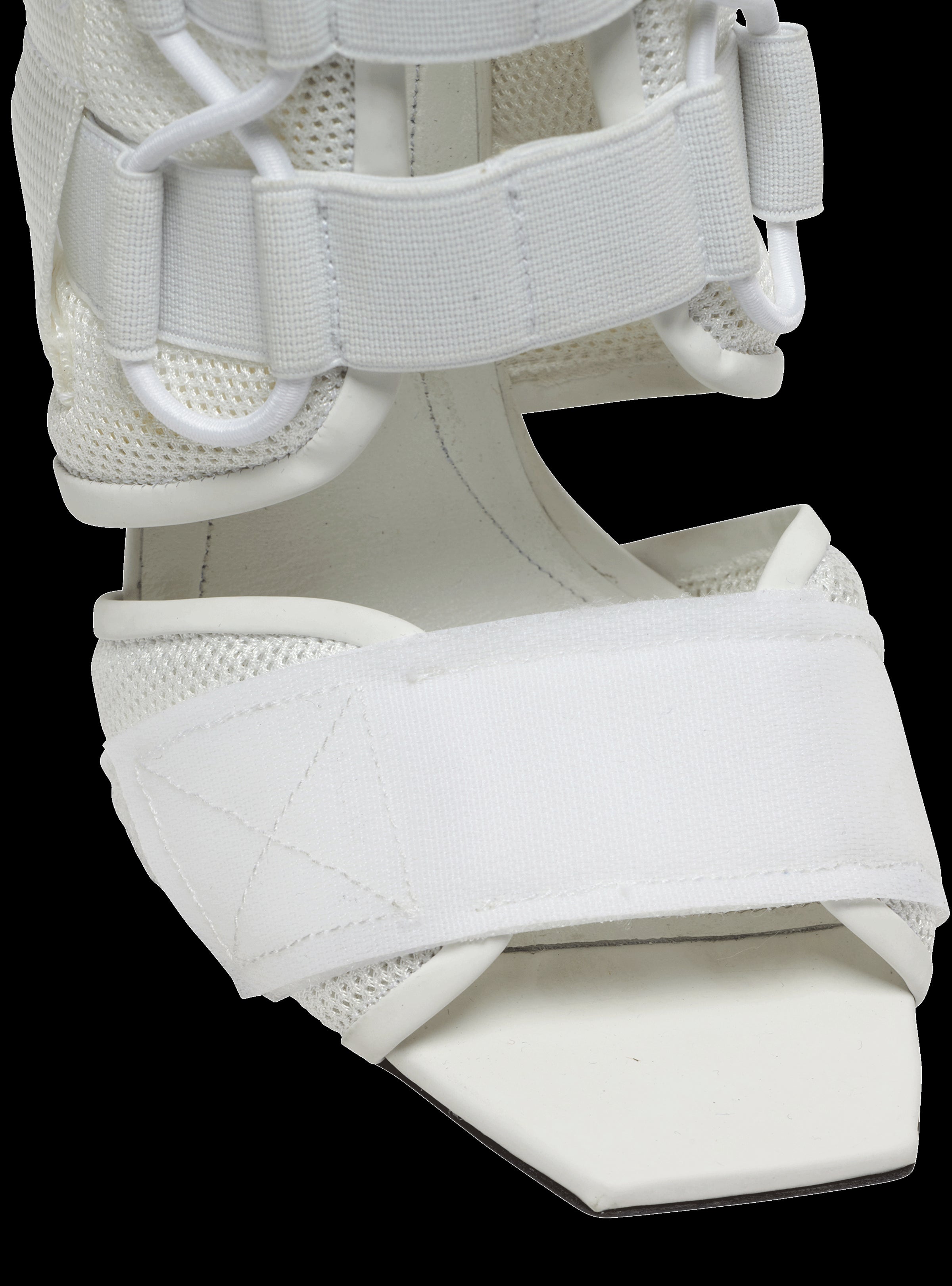 BALMAIN WOMEN'S SANDAL UMA-VELCRO&MESH NWT