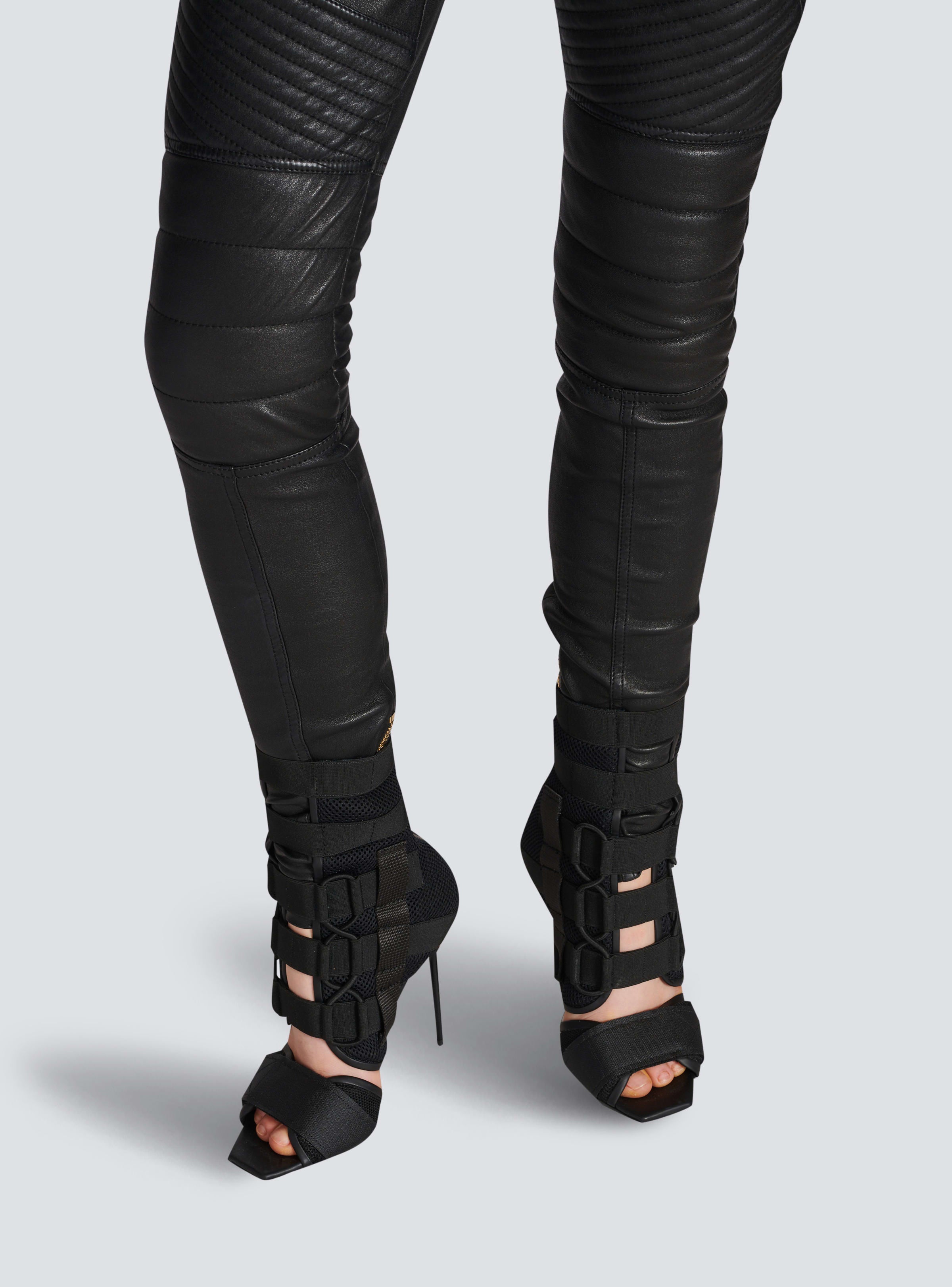 BALMAIN WOMEN'S SANDAL UMA-VELCRO&MESH NWT