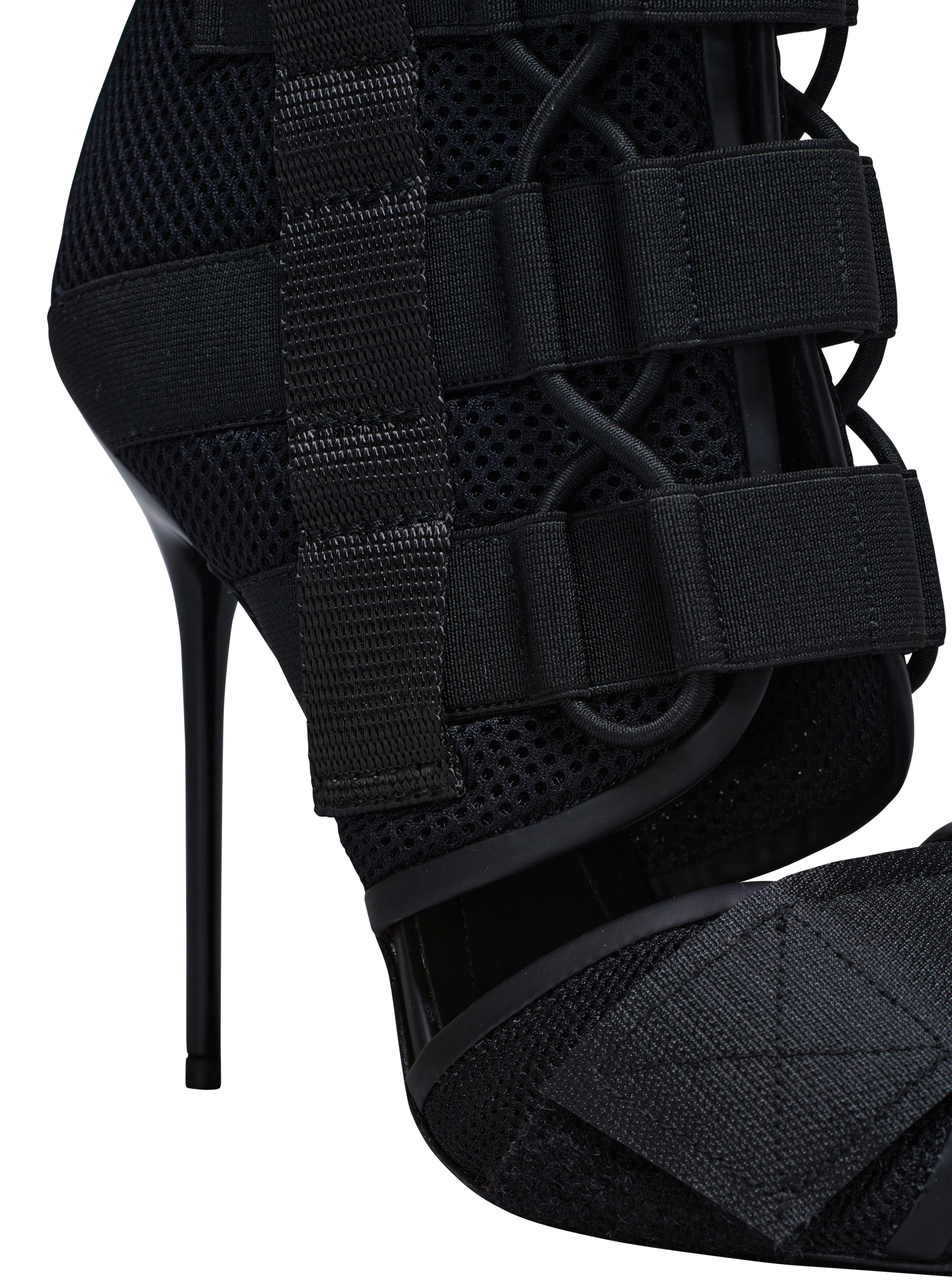 BALMAIN WOMEN'S SANDAL UMA-VELCRO&MESH NWT