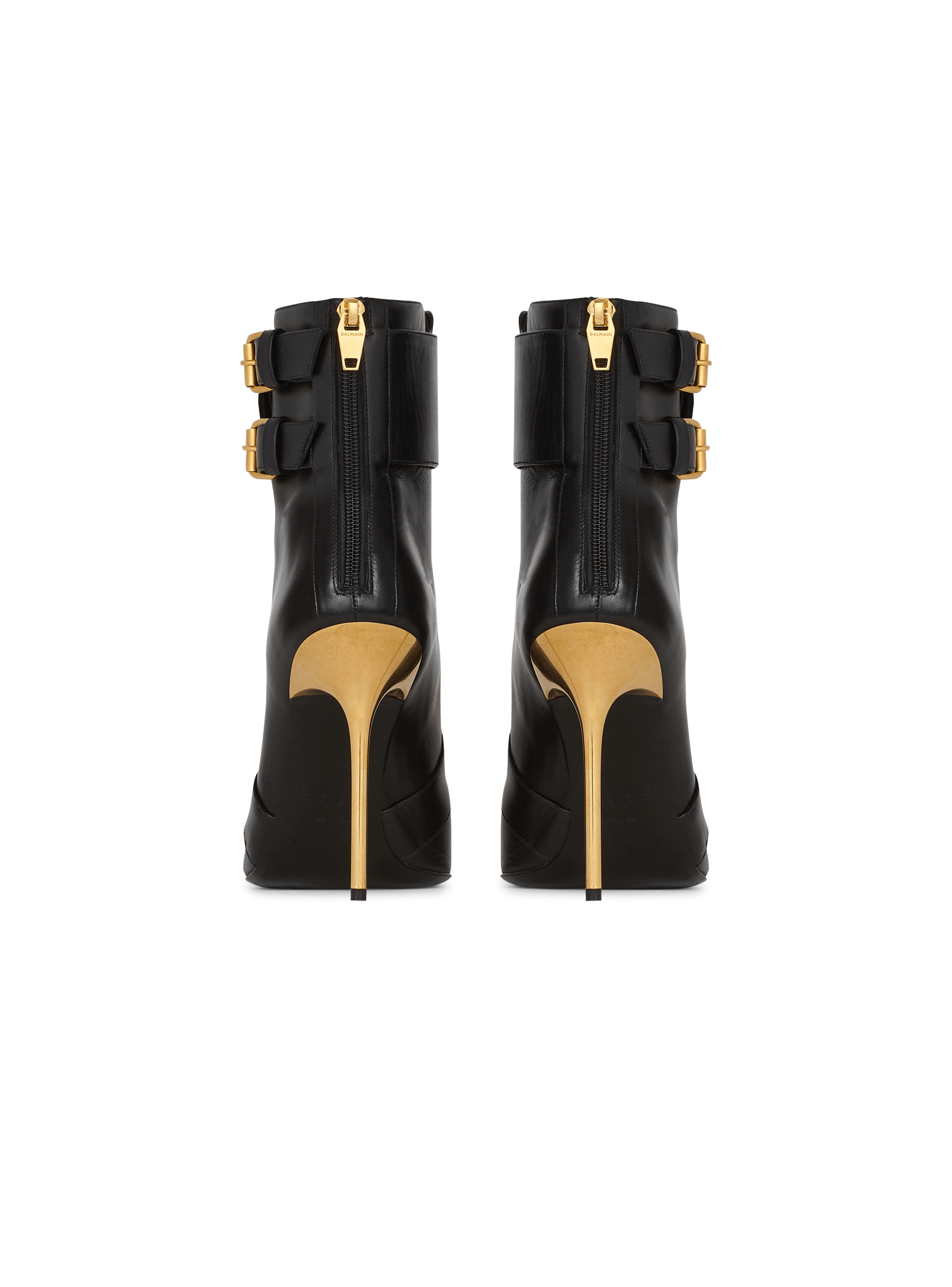 BALMAIN WOMEN'S ANKLE BOOT URIA-CALFSKIN NWT