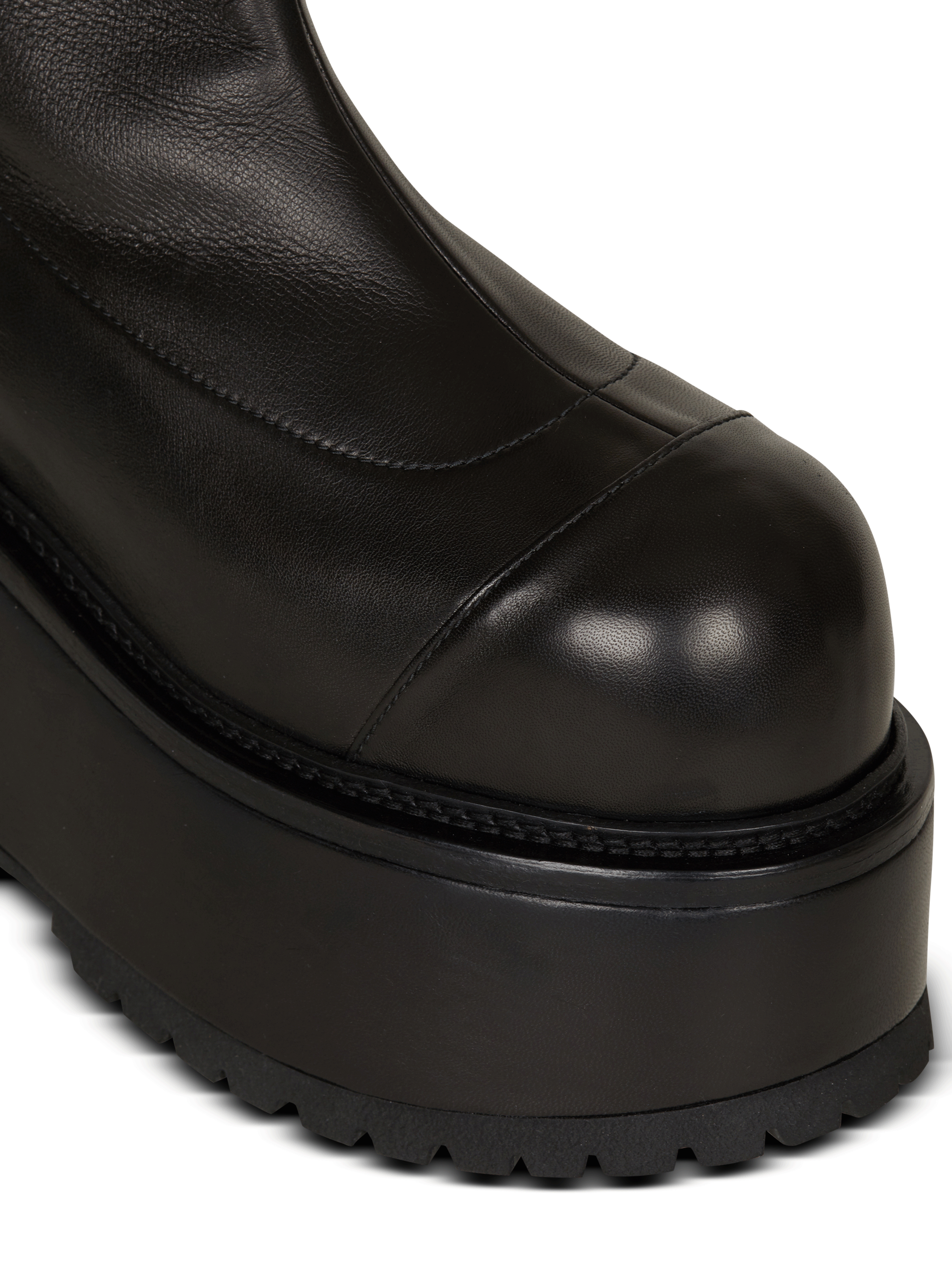 BALMAIN WOMEN'S ANKLE BOOT VIC-STRETCH LAMBSKIN NWT