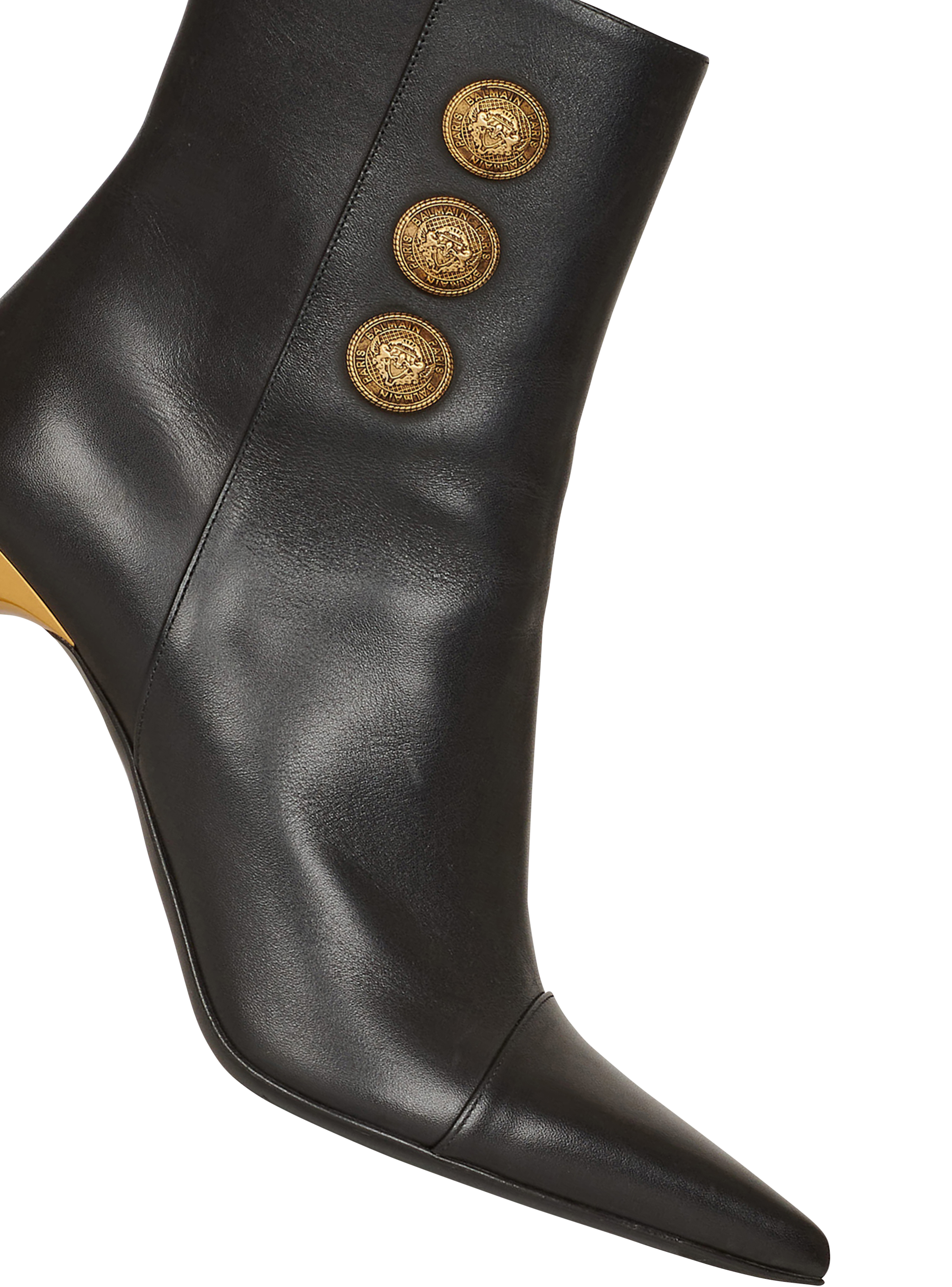 BALMAIN WOMEN'S ANKLE BOOT RONI-CALFSKIN NWT