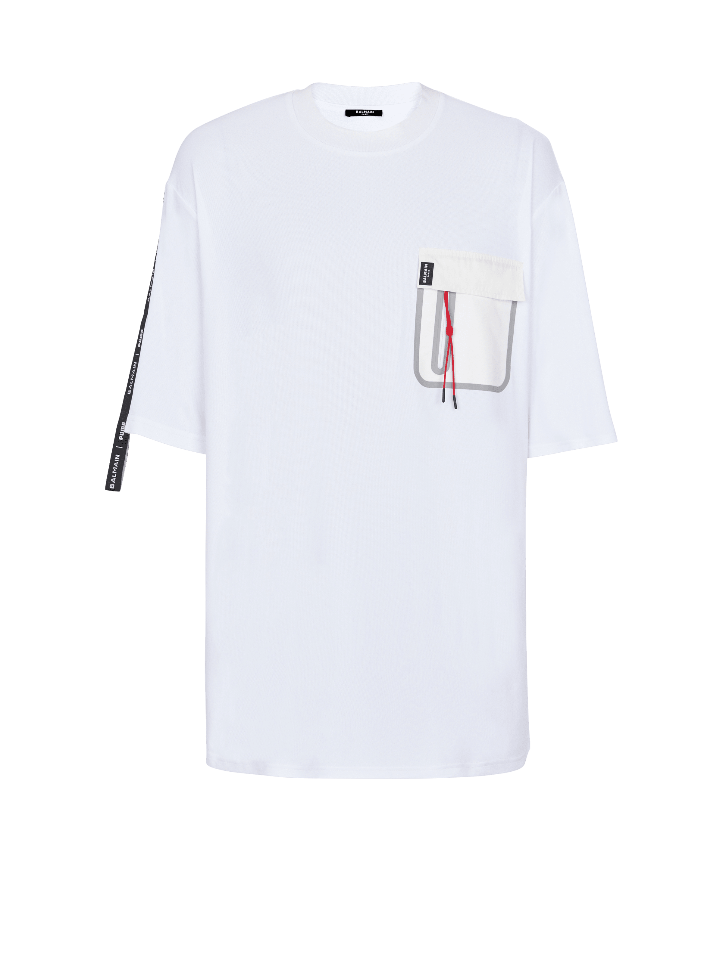 BALMAIN MEN'S BALMAIN X PUMA LOOSE T-SHIRT NWT