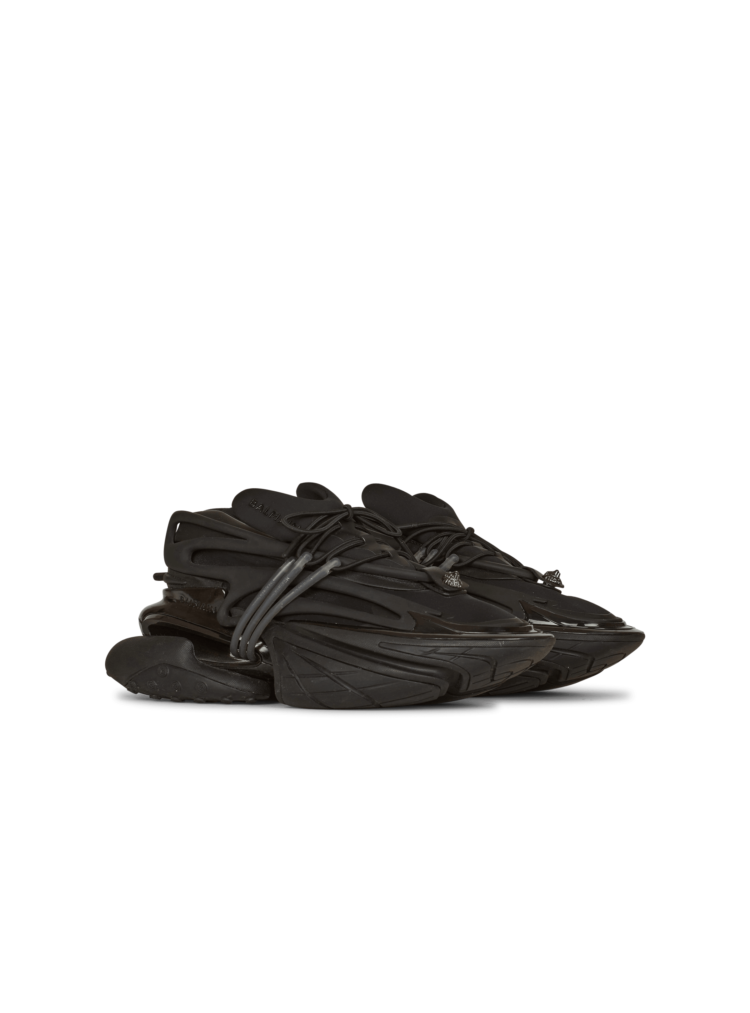 BALMAIN MEN'S UNICORN-NEOPRENE&CALFSKIN NWT
