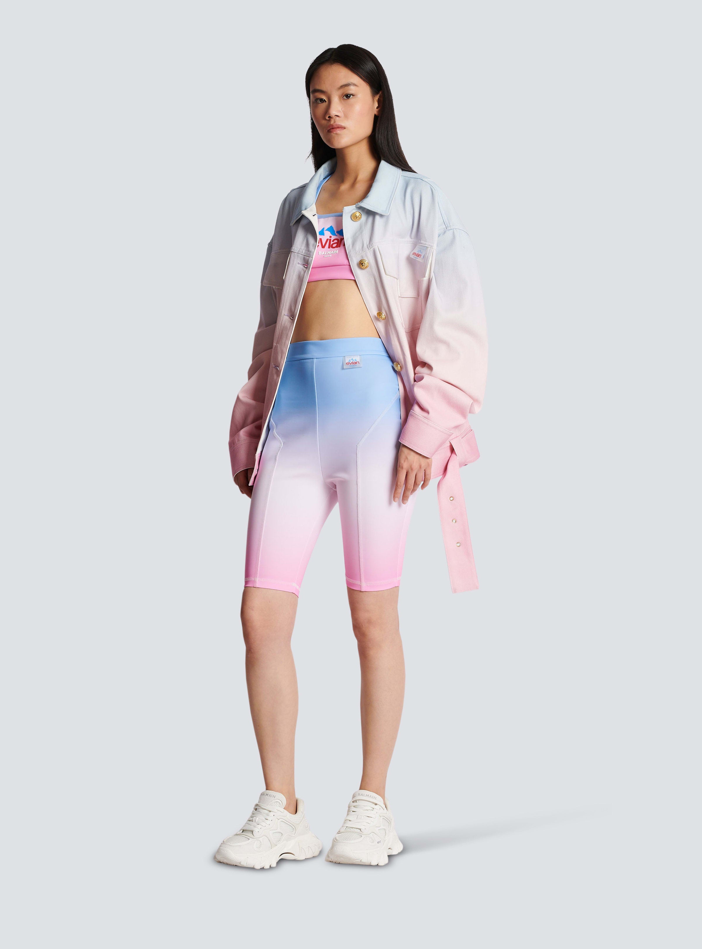 BALMAIN WOMEN'S BALMAIN X EVIAN LYCRA BRA NWT