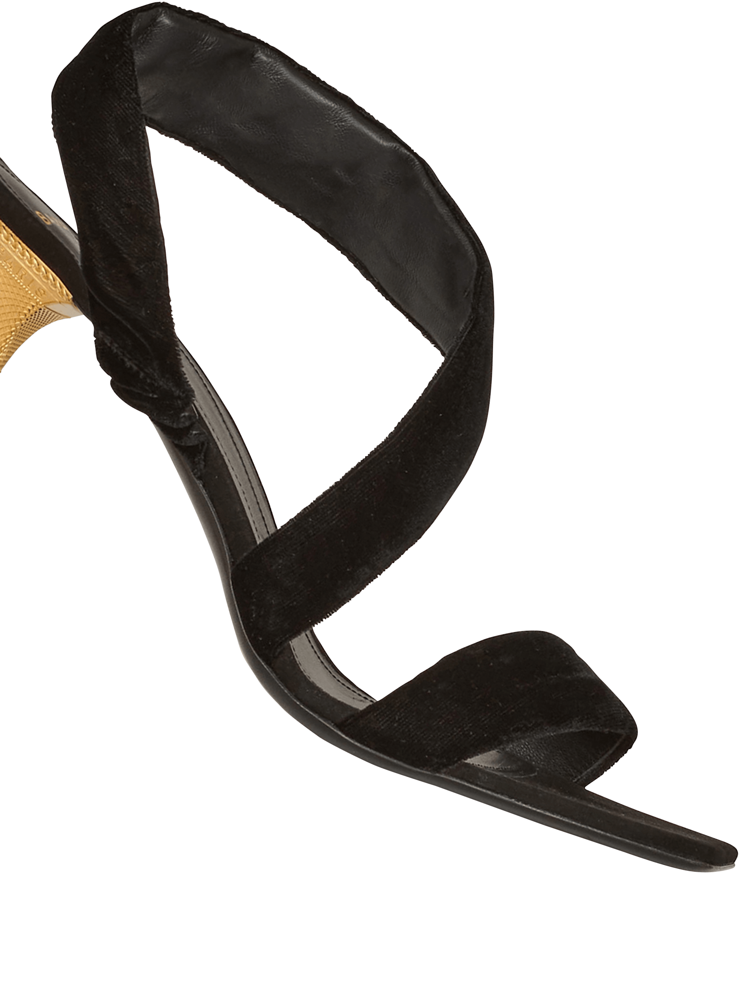 BALMAIN WOMEN'S SANDAL MONETA-VELVET NWT