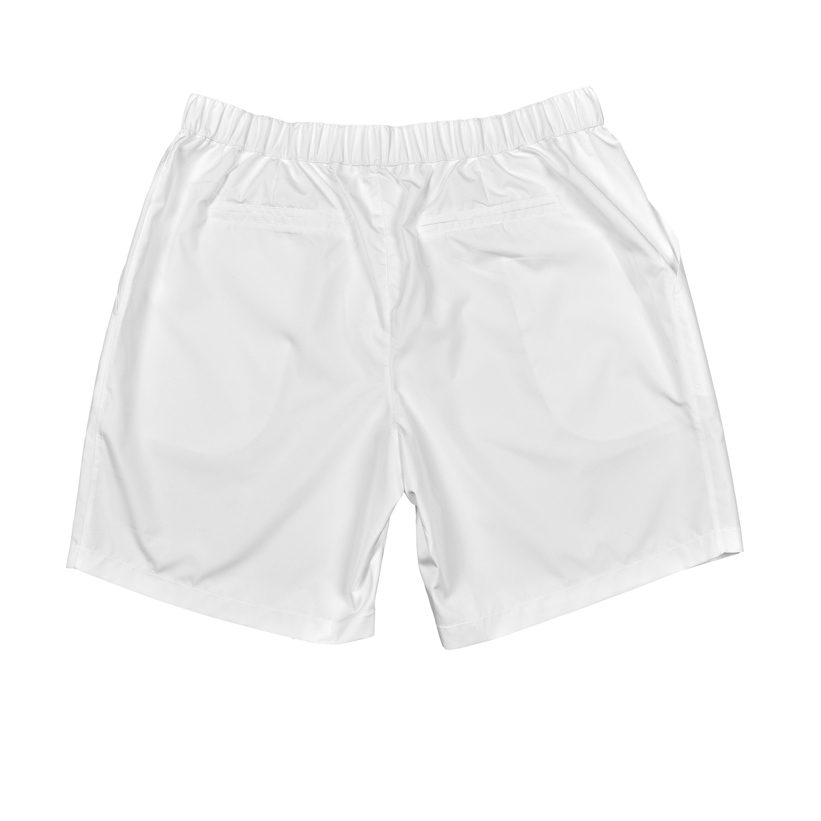 BRUNELLO CUCINELLI MEN'S WHITE TAILORED GYM SHORTS