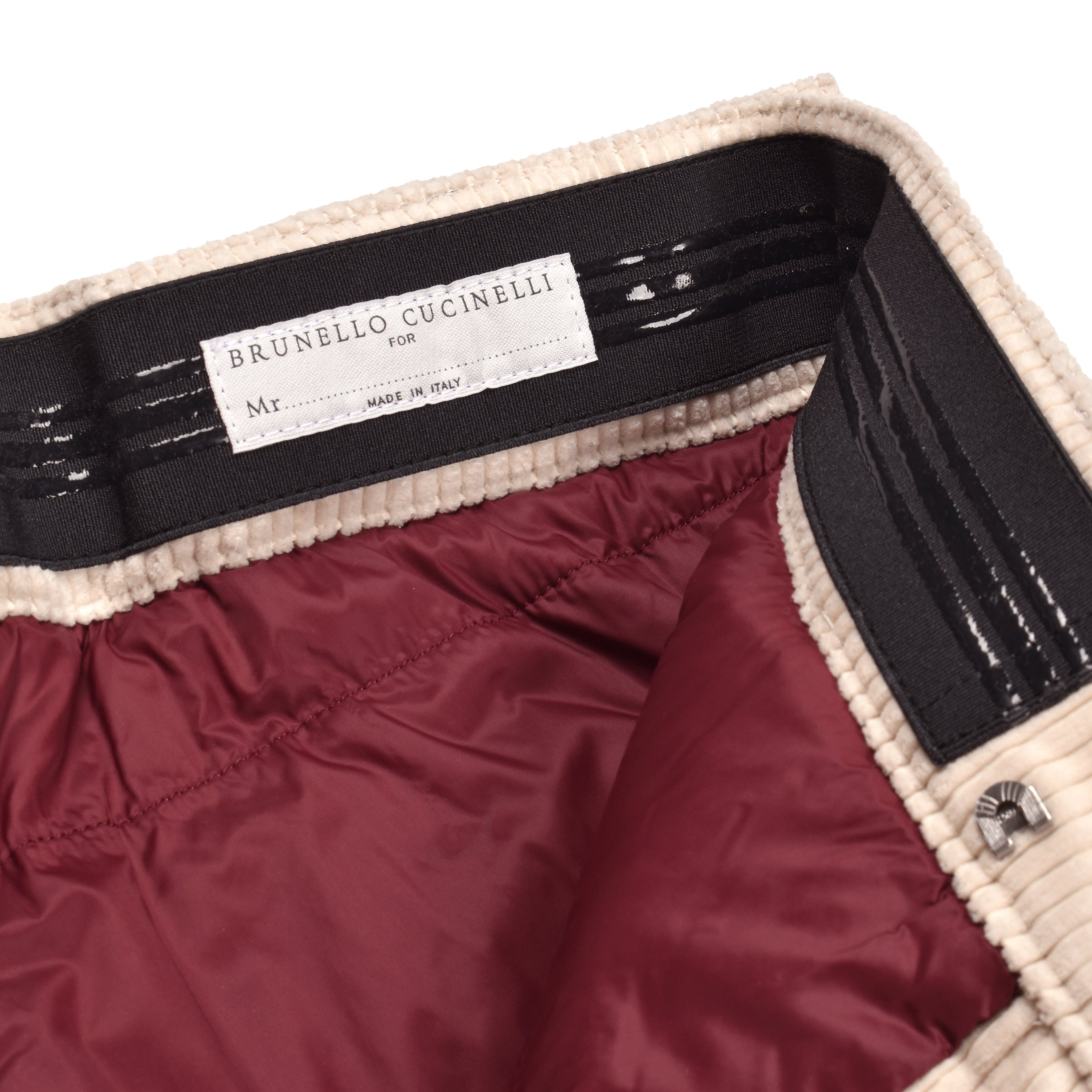 BRUNELLO CUCINELLI MEN'S TALC CASHMERE BLEND SKI TROUSERS