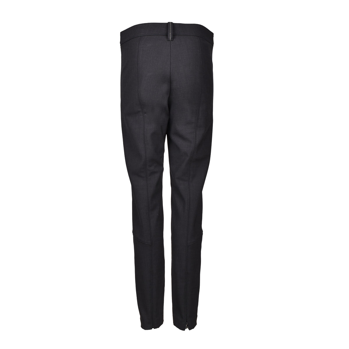 BRUNELLO CUCINELLI WOMEN'S DARK GREY WOOL TROUSERS