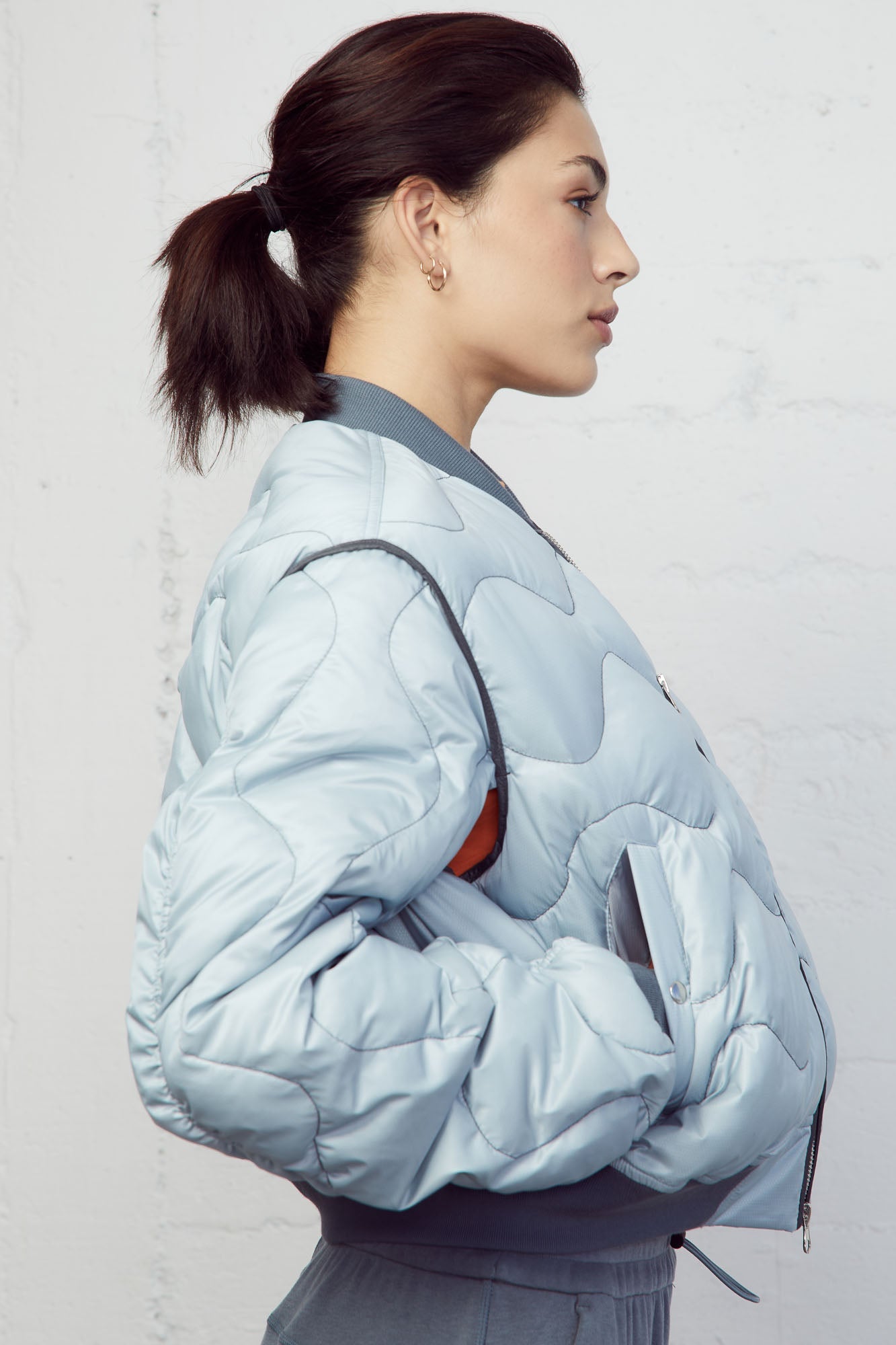 Monroe Quilted Bomber Jacket