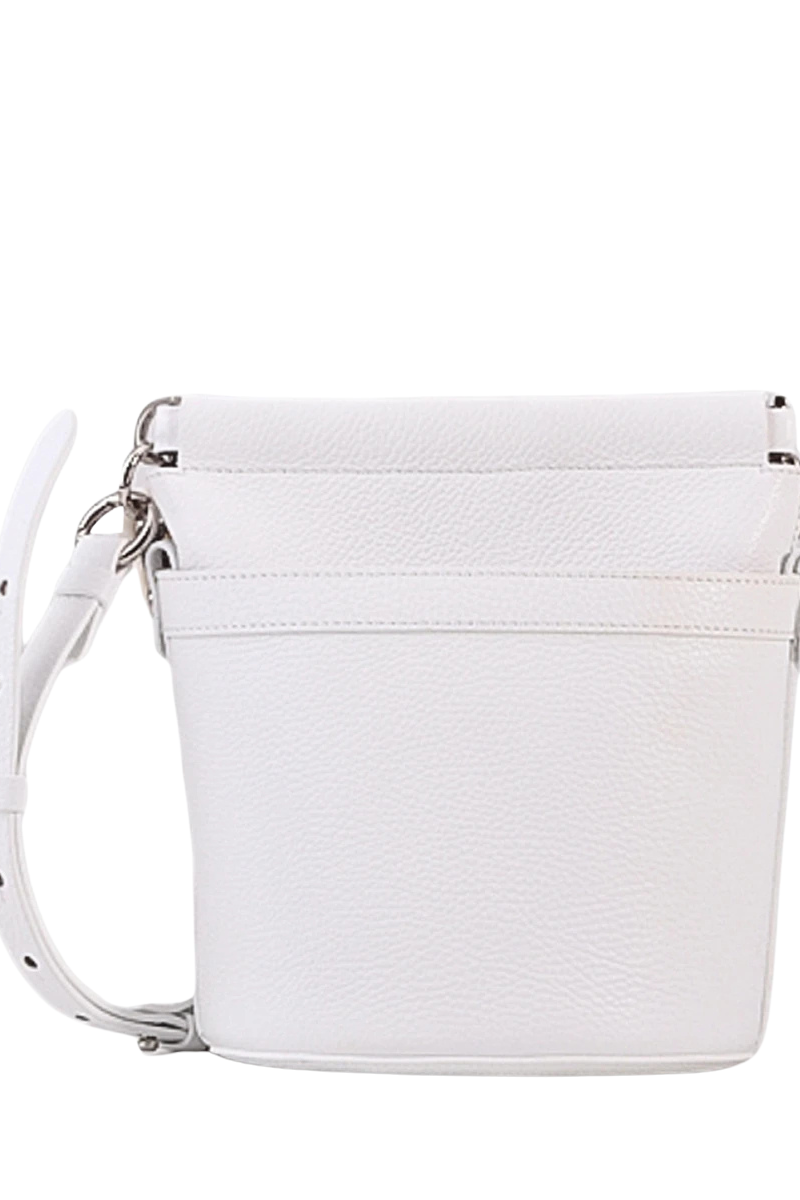 Fabiana Filippi Leather Bucket Handbag White BGD273A783