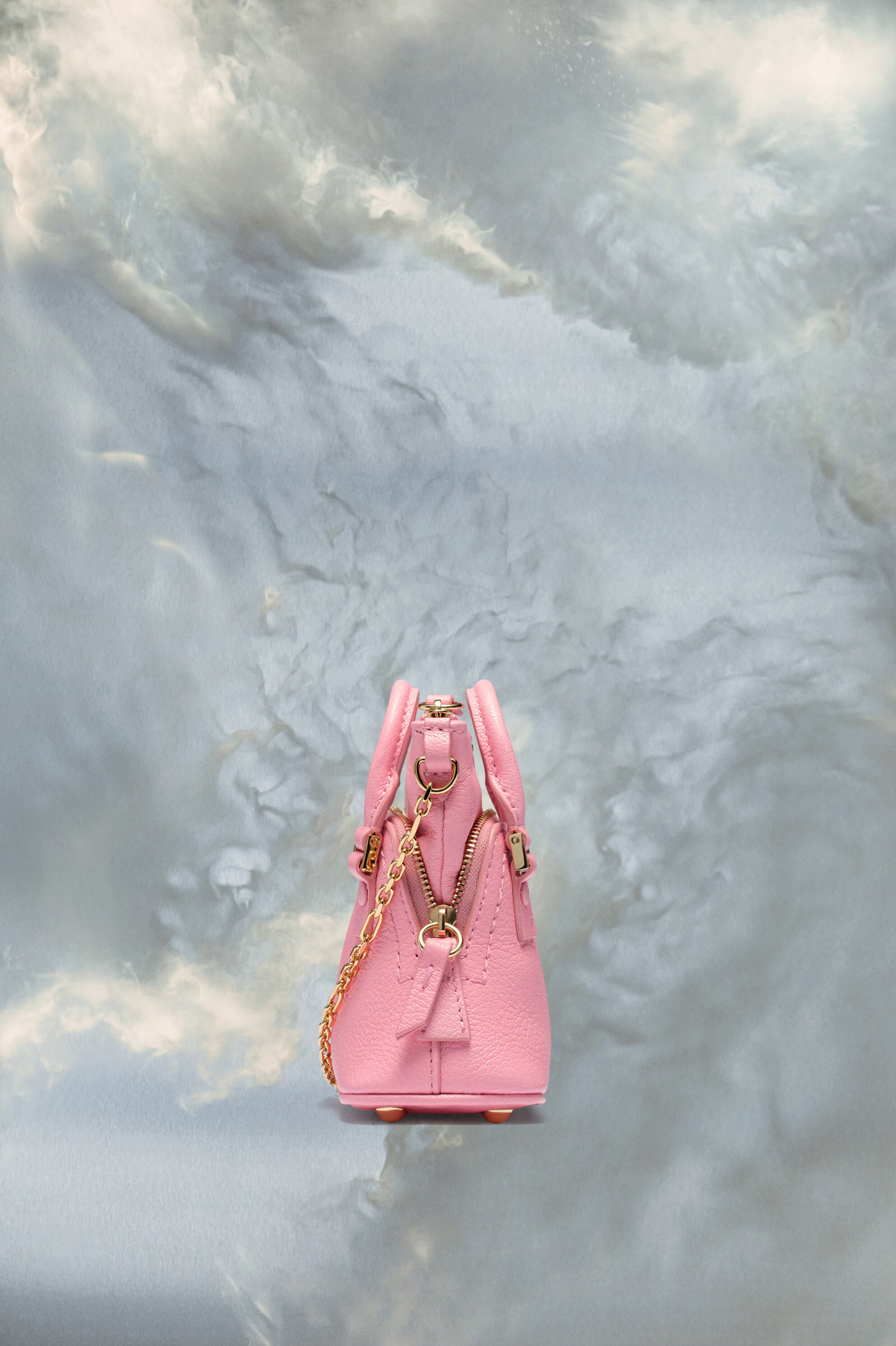 MAISON MARGIELA MEN'S PEONY PINK LEATHER CROSSBODY BAG