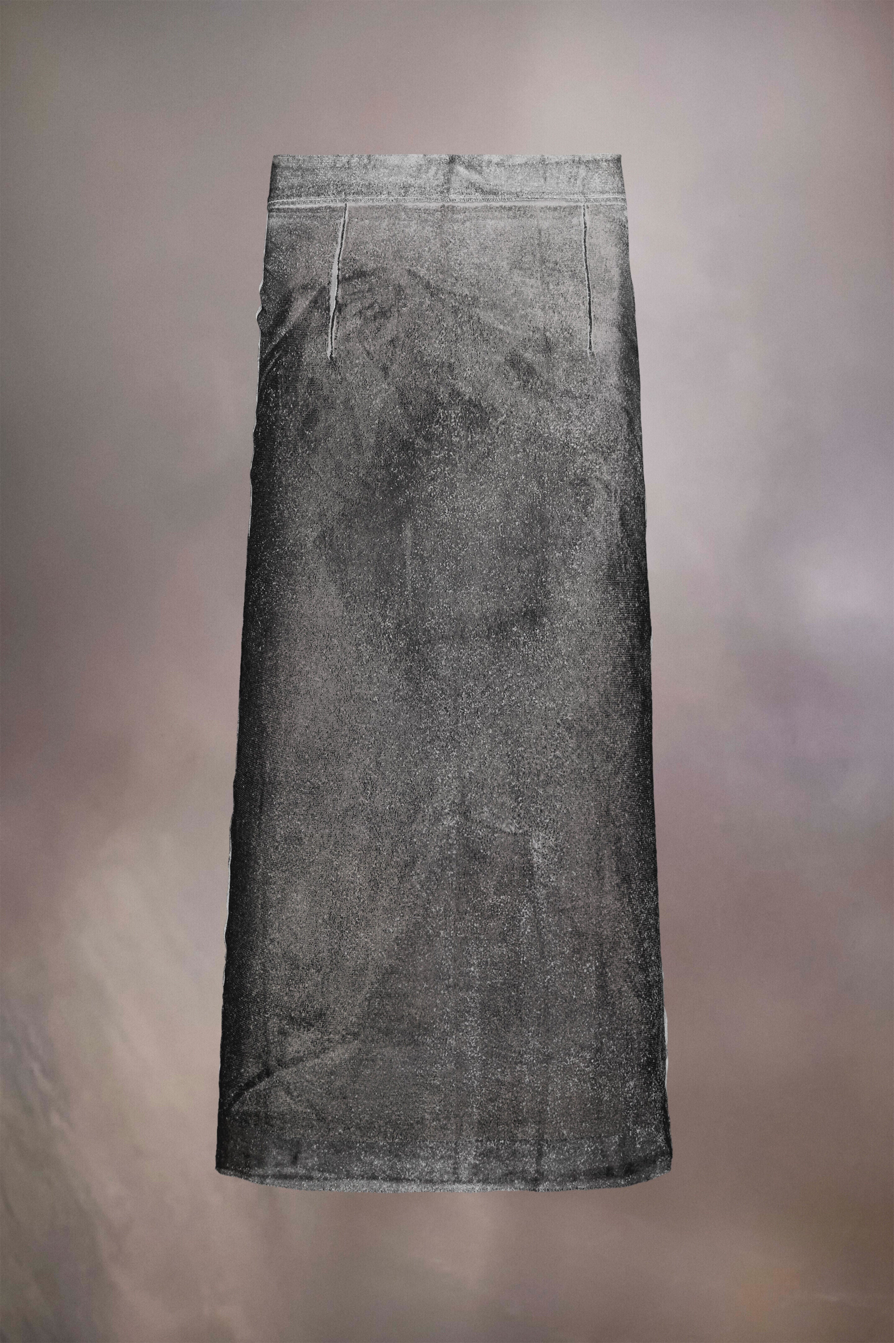 MAISON MARGIELA WOMEN'S OFF-WHITE MIDI SKIRT WITH TEXTURE