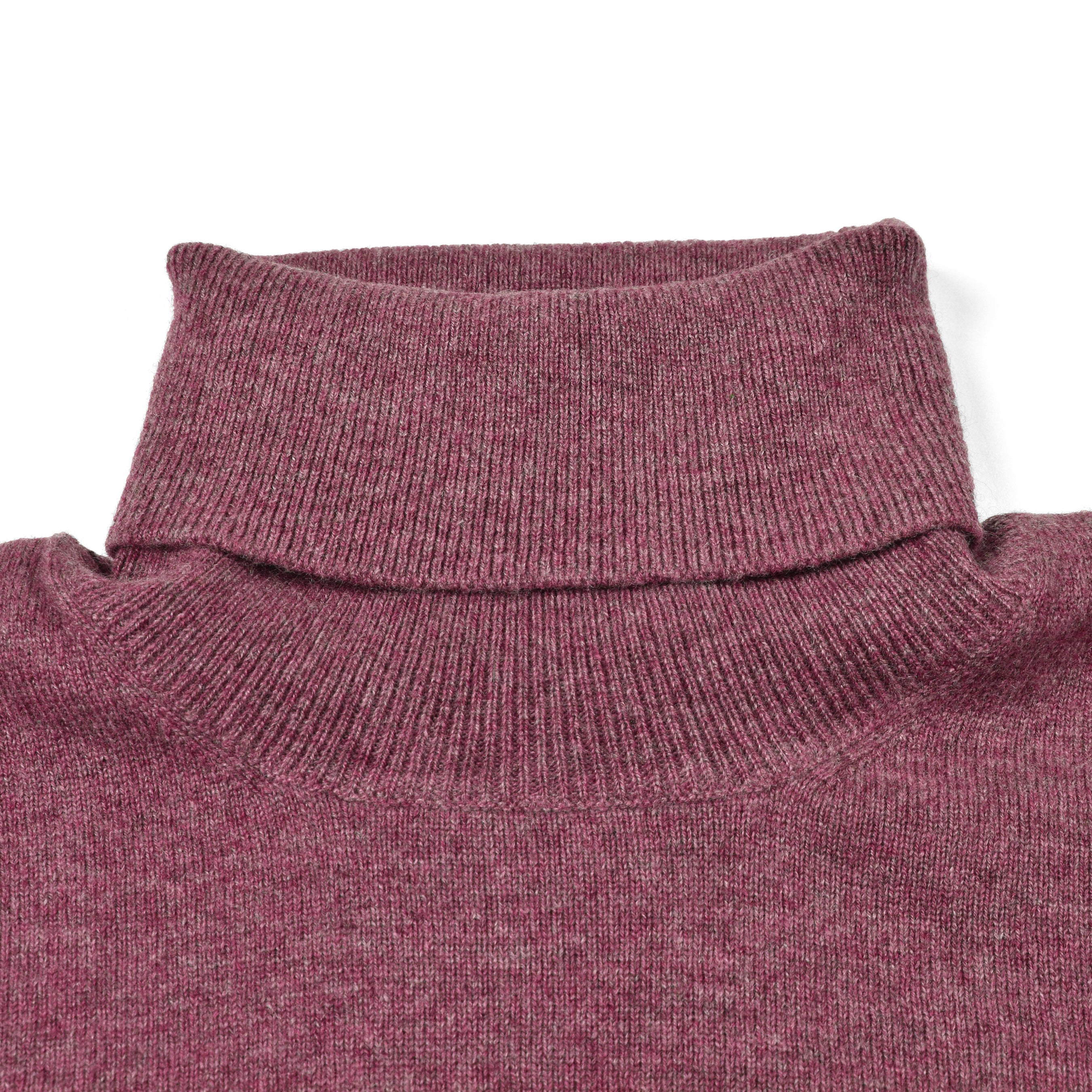 BRUNELLO CUCINELLI MEN'S CORAL CASHMERE TURTLENECK KNIT SWEATER