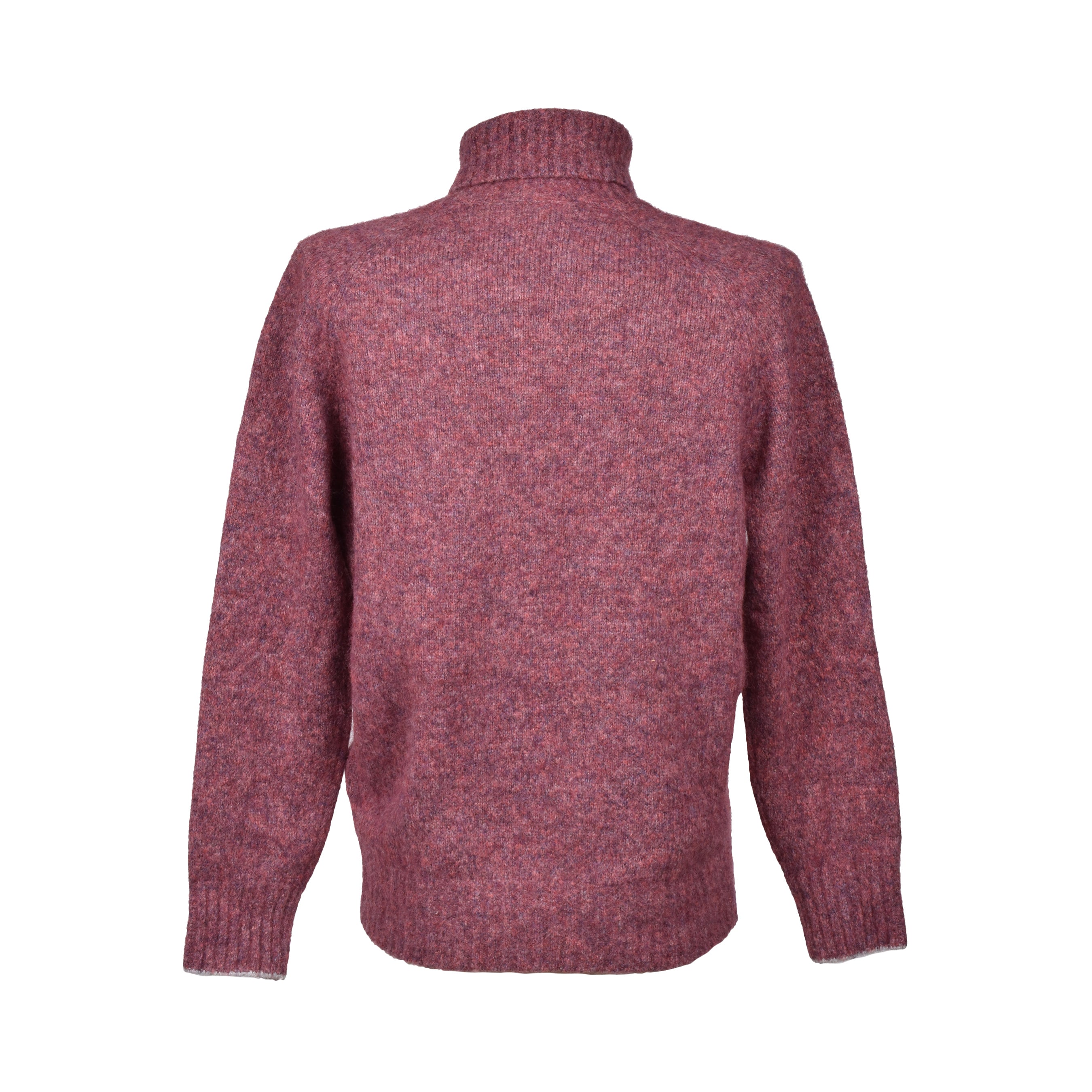 BRUNELLO CUCINELLI MEN'S GRAPE WOOL BLEND TURTLENECK SWEATER