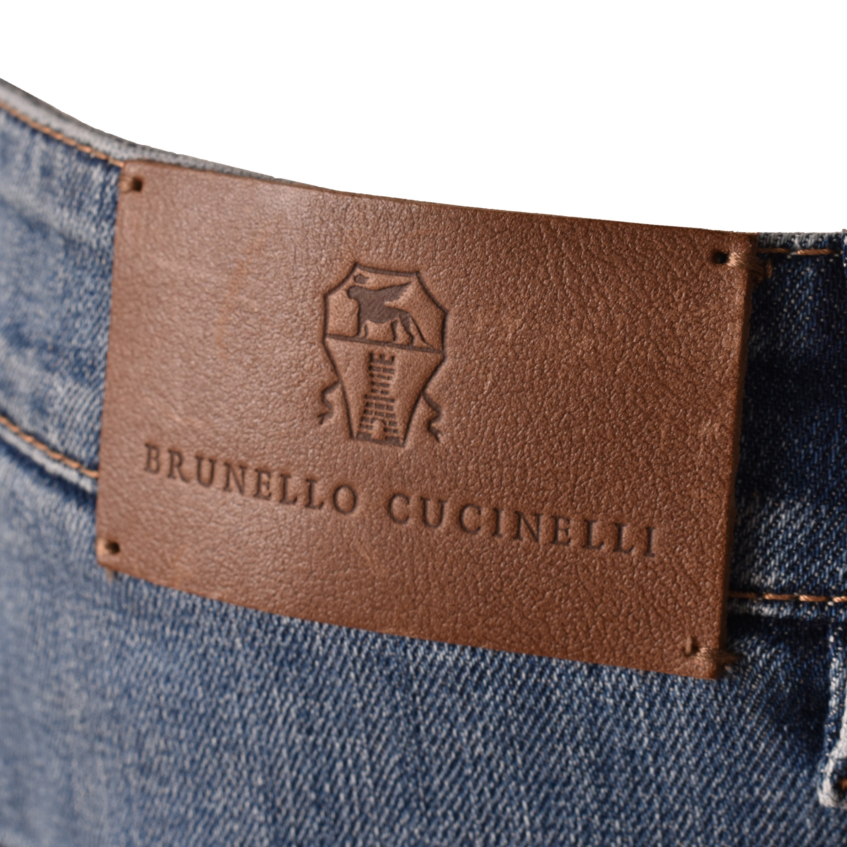 BRUNELLO CUCINELLI WOMEN'S MEDIUM BLUE TAPERED TROUSERS