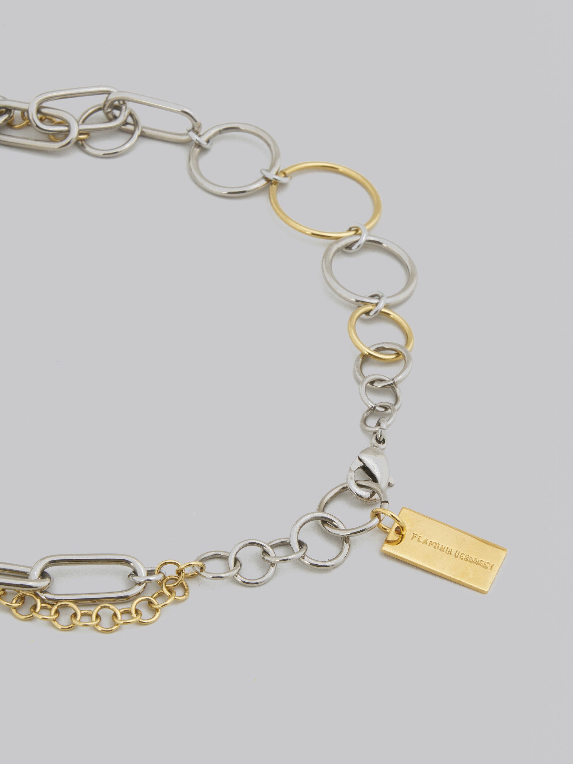 MARNI WOMEN'S GOLD AND SILVER FLORAL NECKLACE