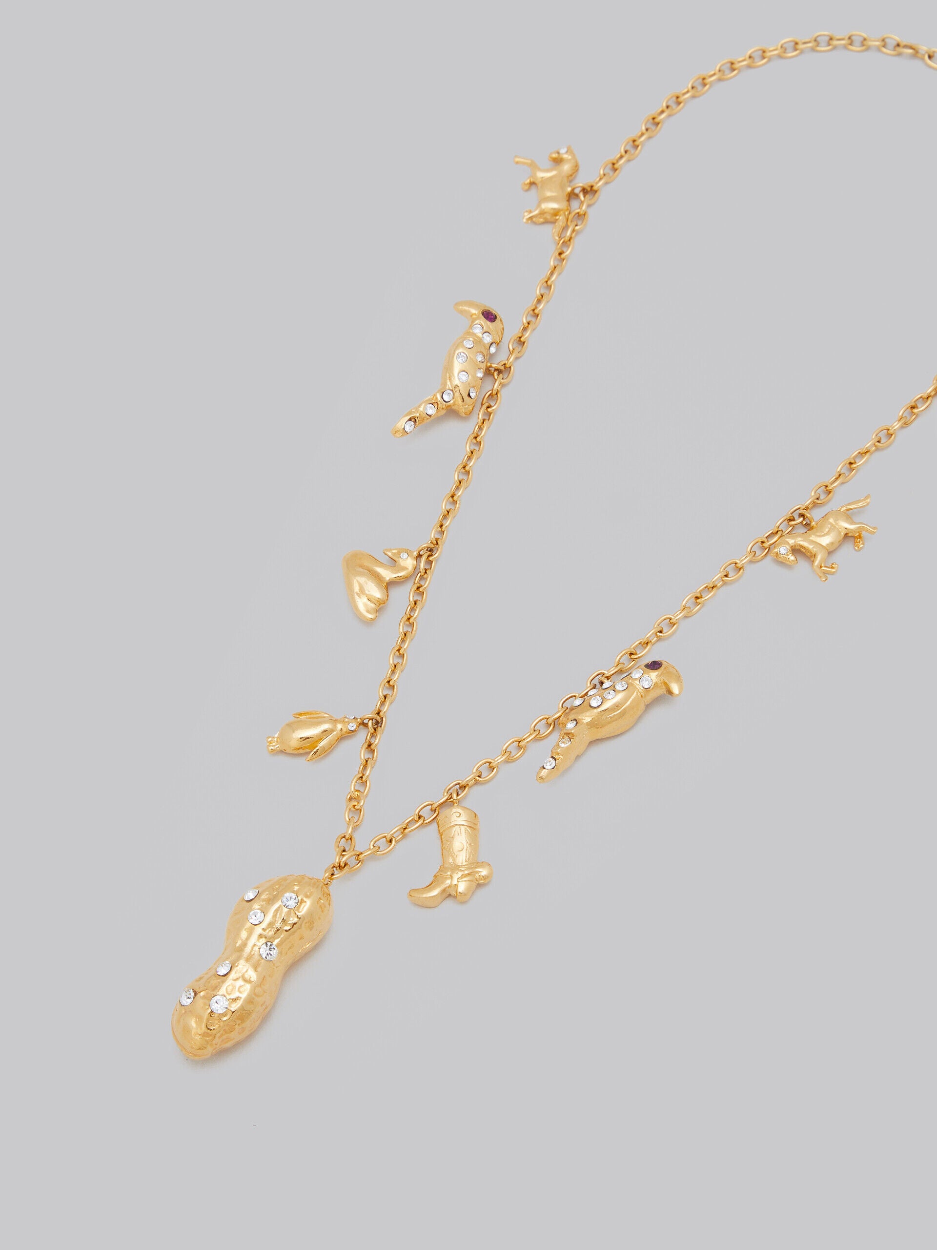 MARNI WOMEN'S GOLD TONE CHARM NECKLACE
