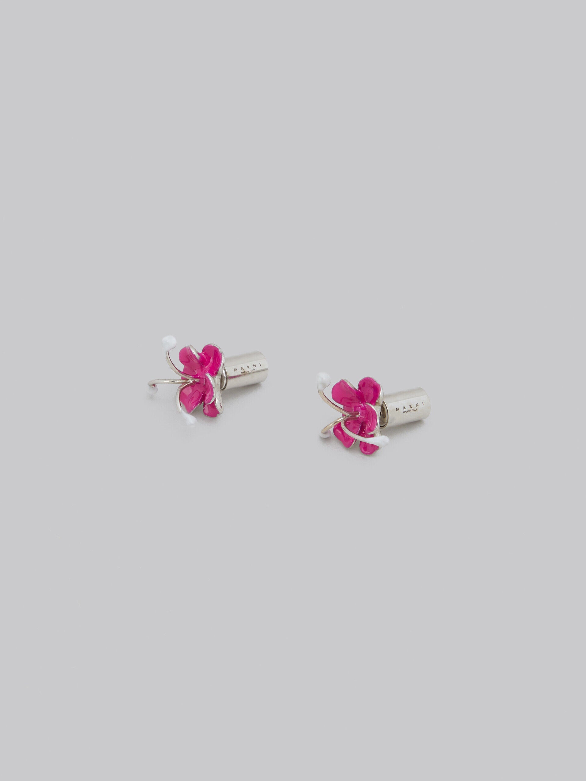MARNI WOMEN'S FUCHSIA FLORAL EARRINGS