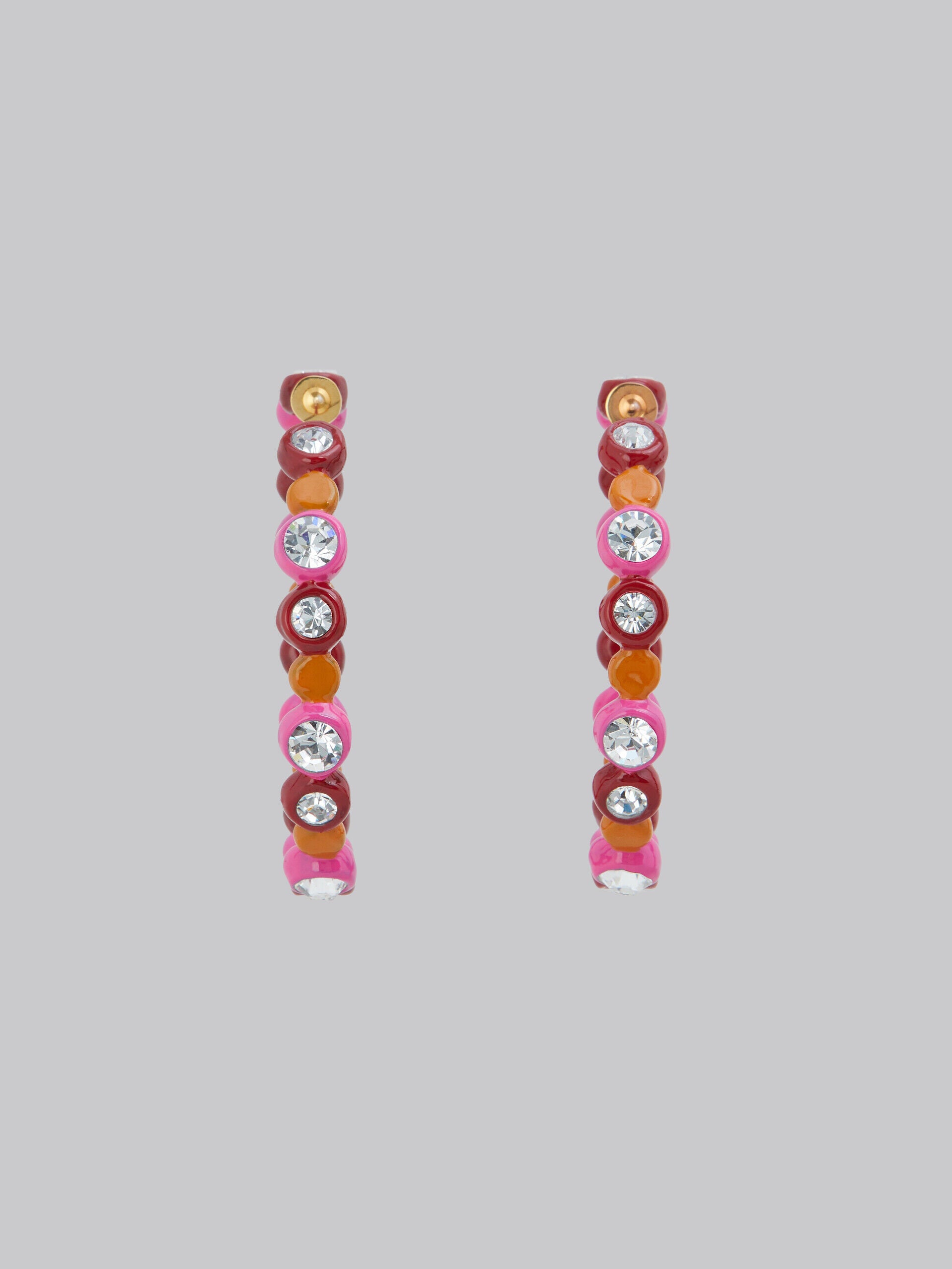 MARNI WOMEN'S COLORFUL BEADED HOOP EARRINGS