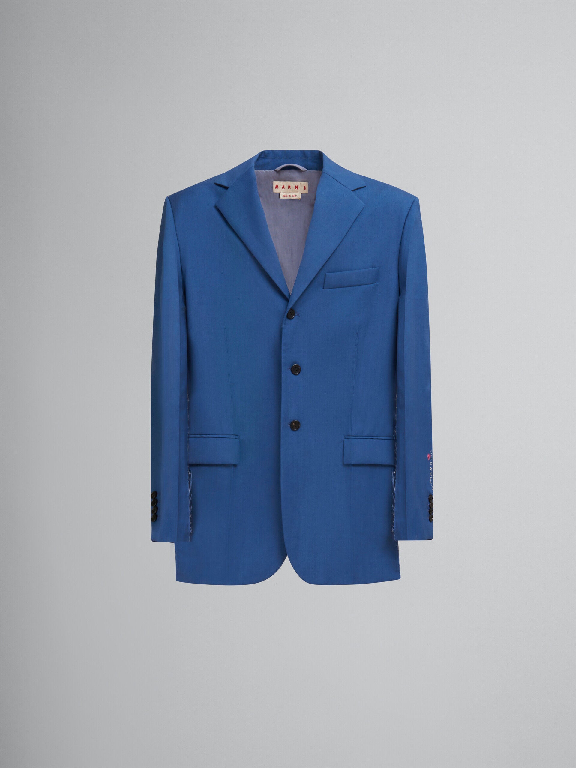 MARNI MEN'S BLUE TAILORED BLAZER