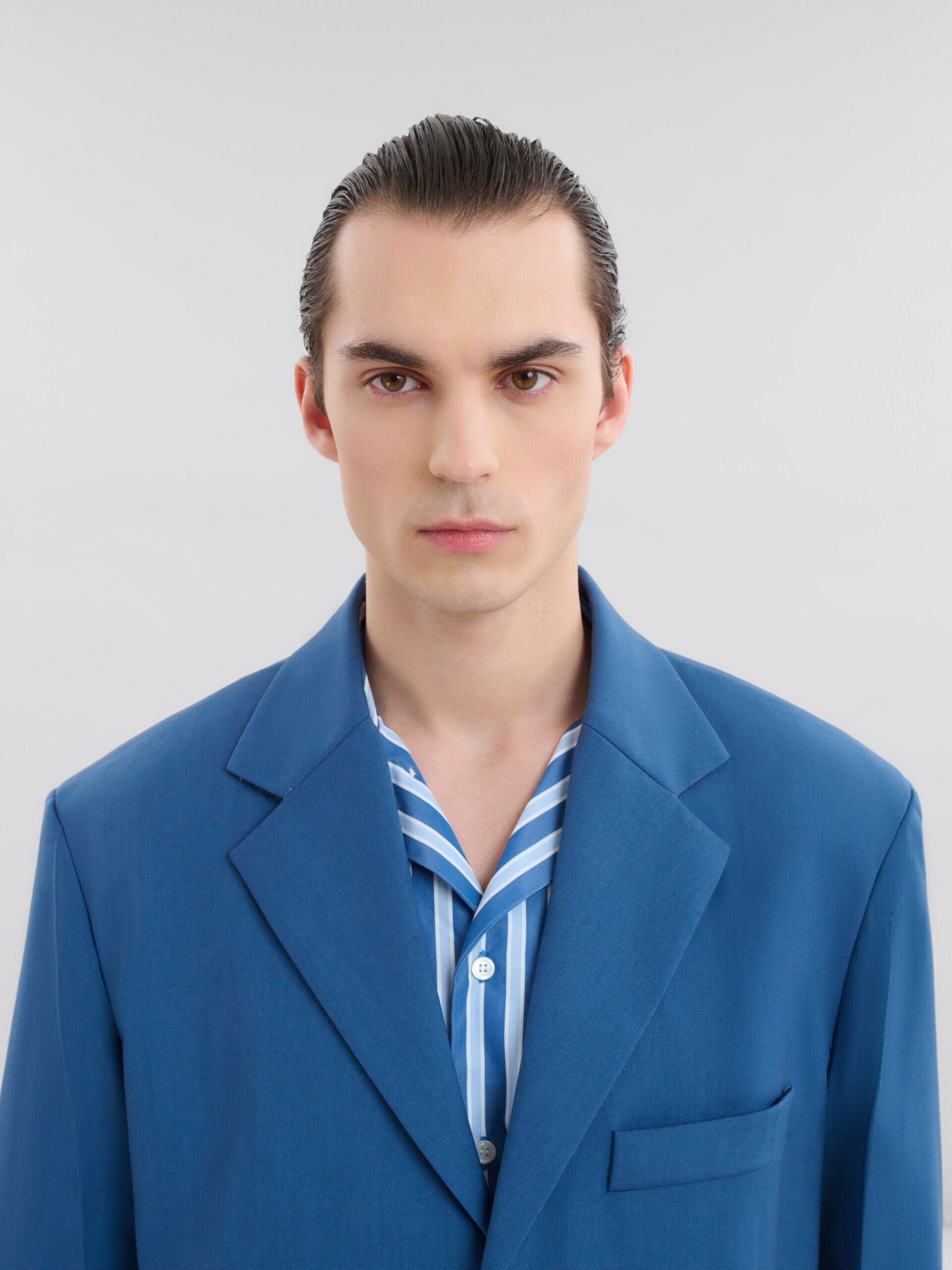 MARNI MEN'S BLUE TAILORED BLAZER