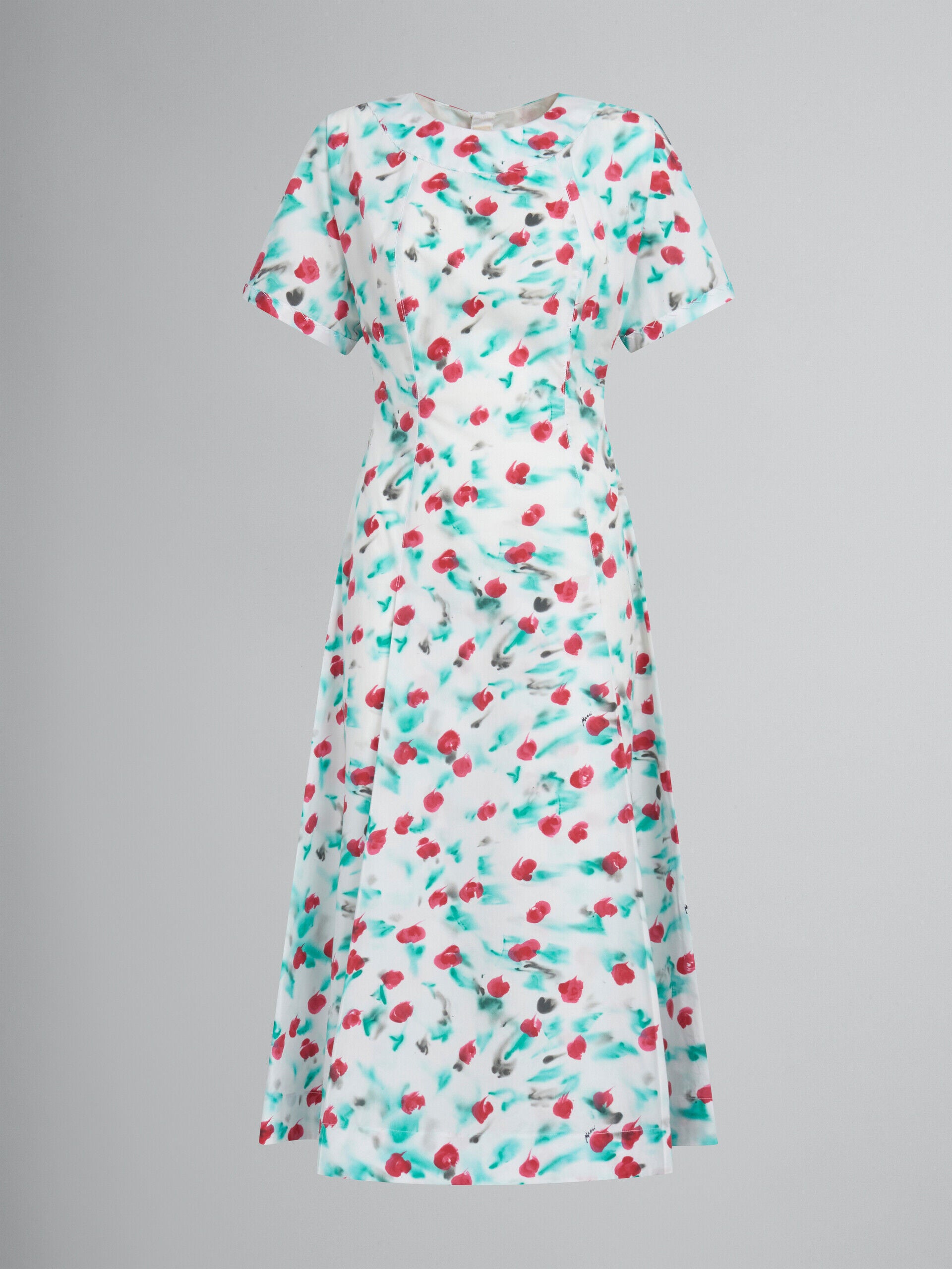 MARNI WOMEN'S FLORAL PRINT MIDI DRESS
