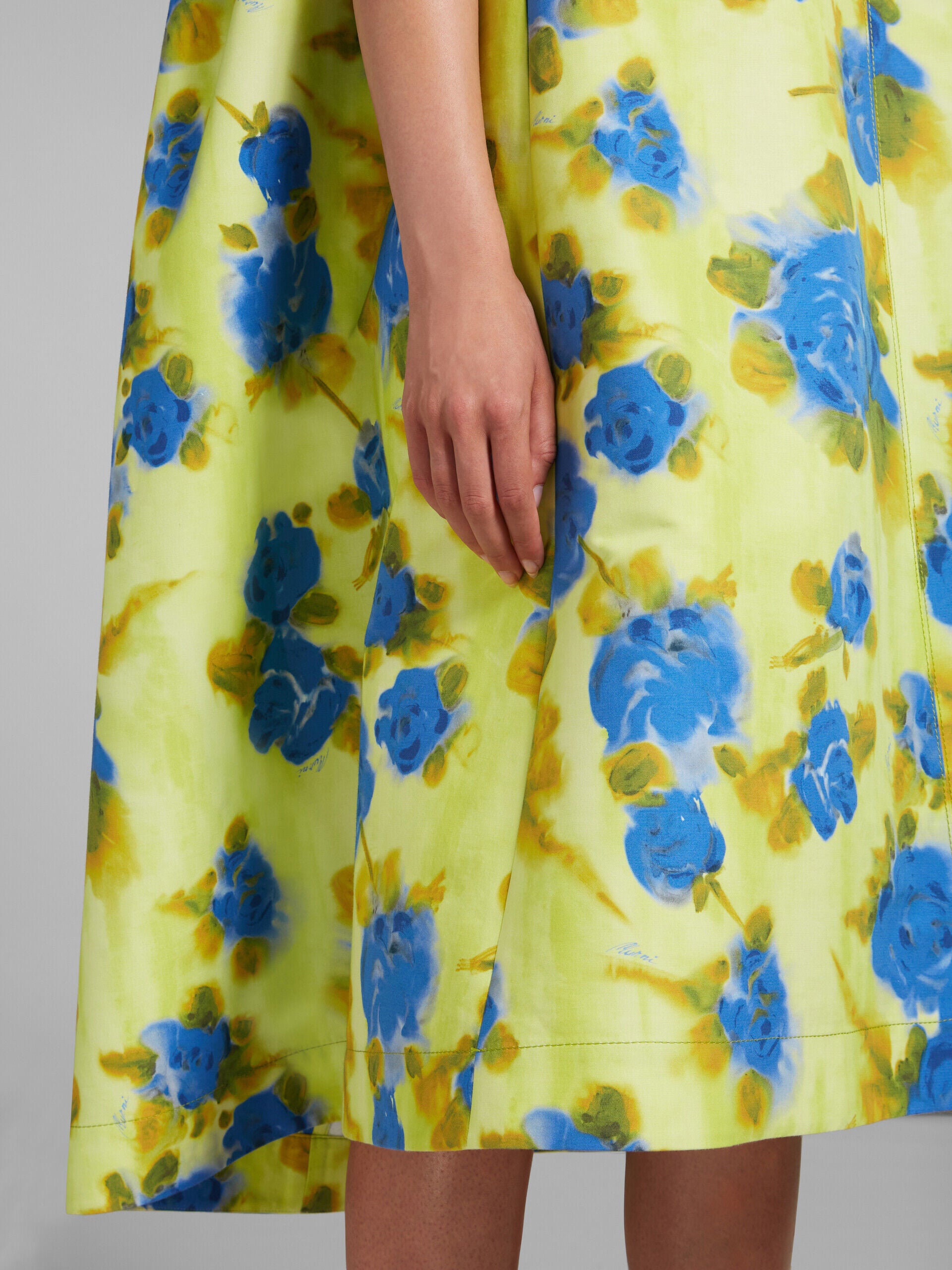 MARNI WOMEN'S LEMON FLORAL SLEEVELESS A-LINE DRESS