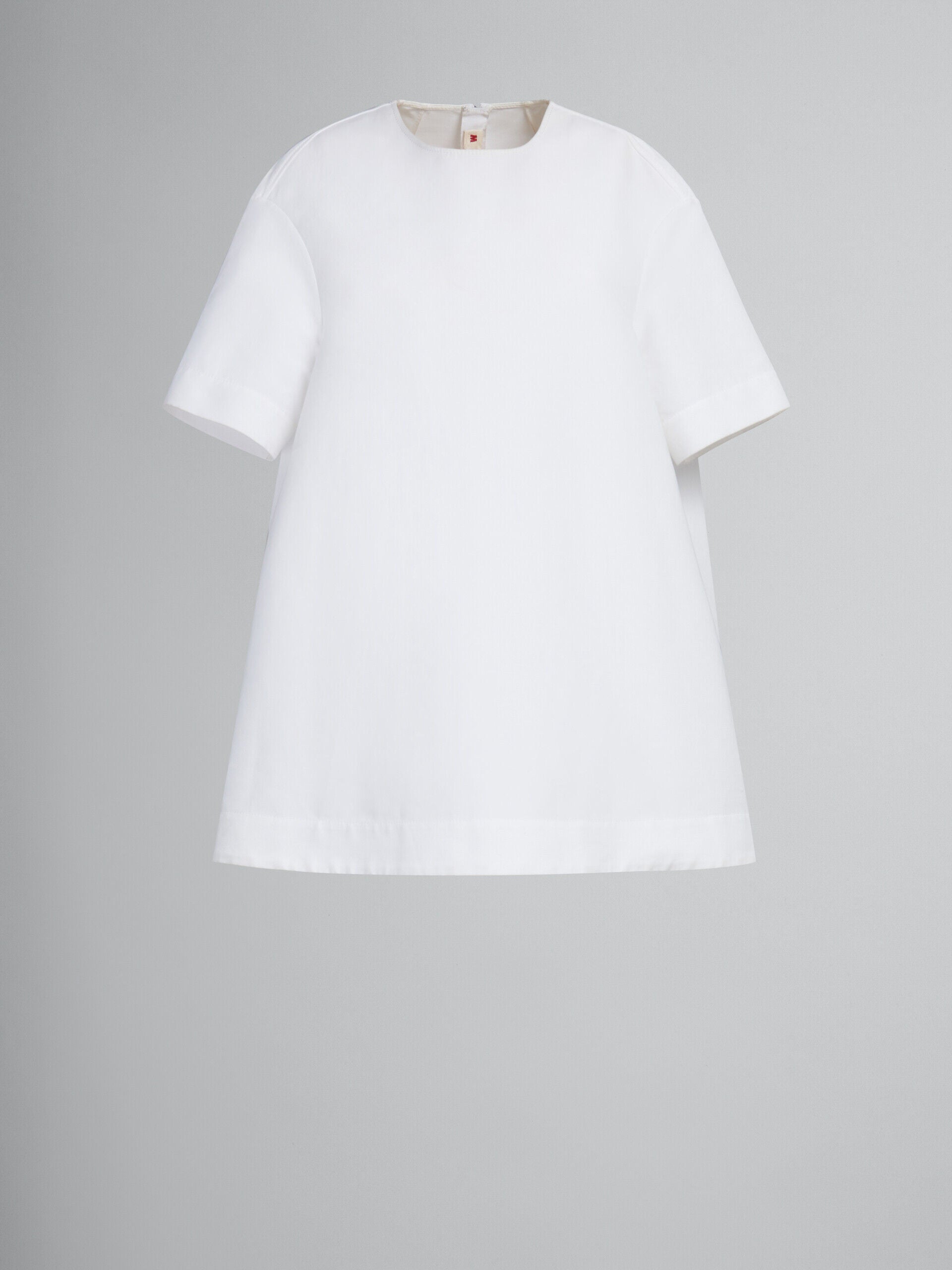 MARNI WOMEN'S WHITE A-LINE SHORT SLEEVE DRESS