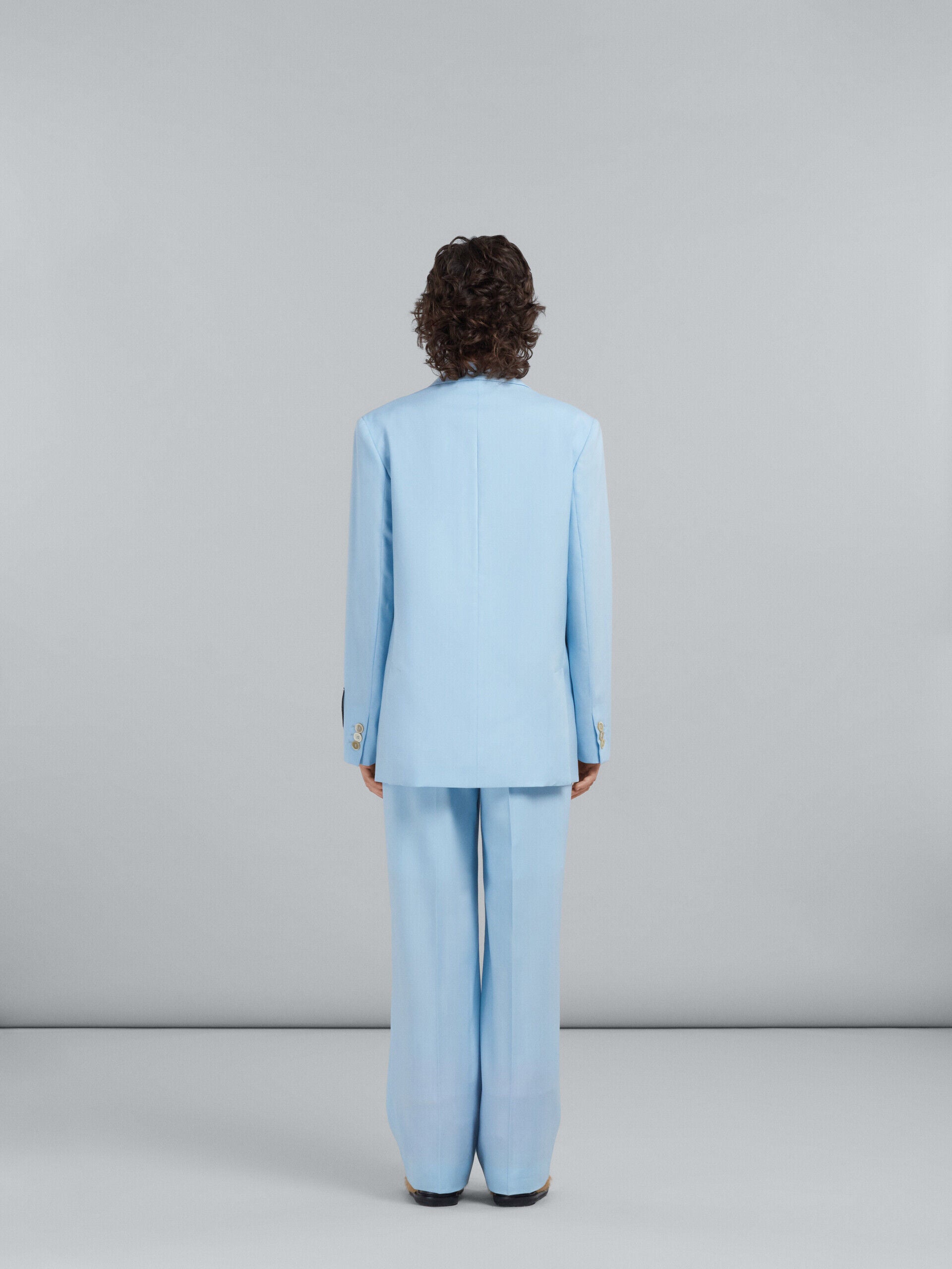 MARNI WOMEN'S LIGHT BLUE TAILORED BLAZER