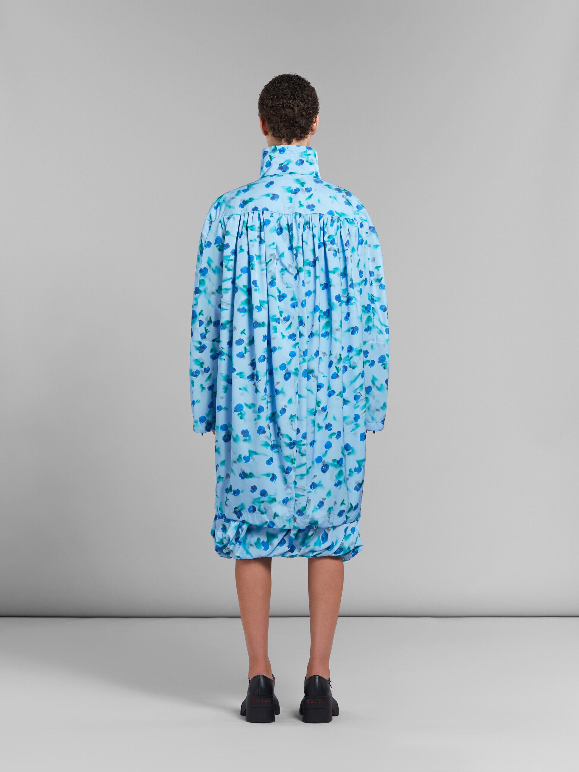 MARNI WOMEN'S LIGHT BLUE FLORAL LONG JACKET