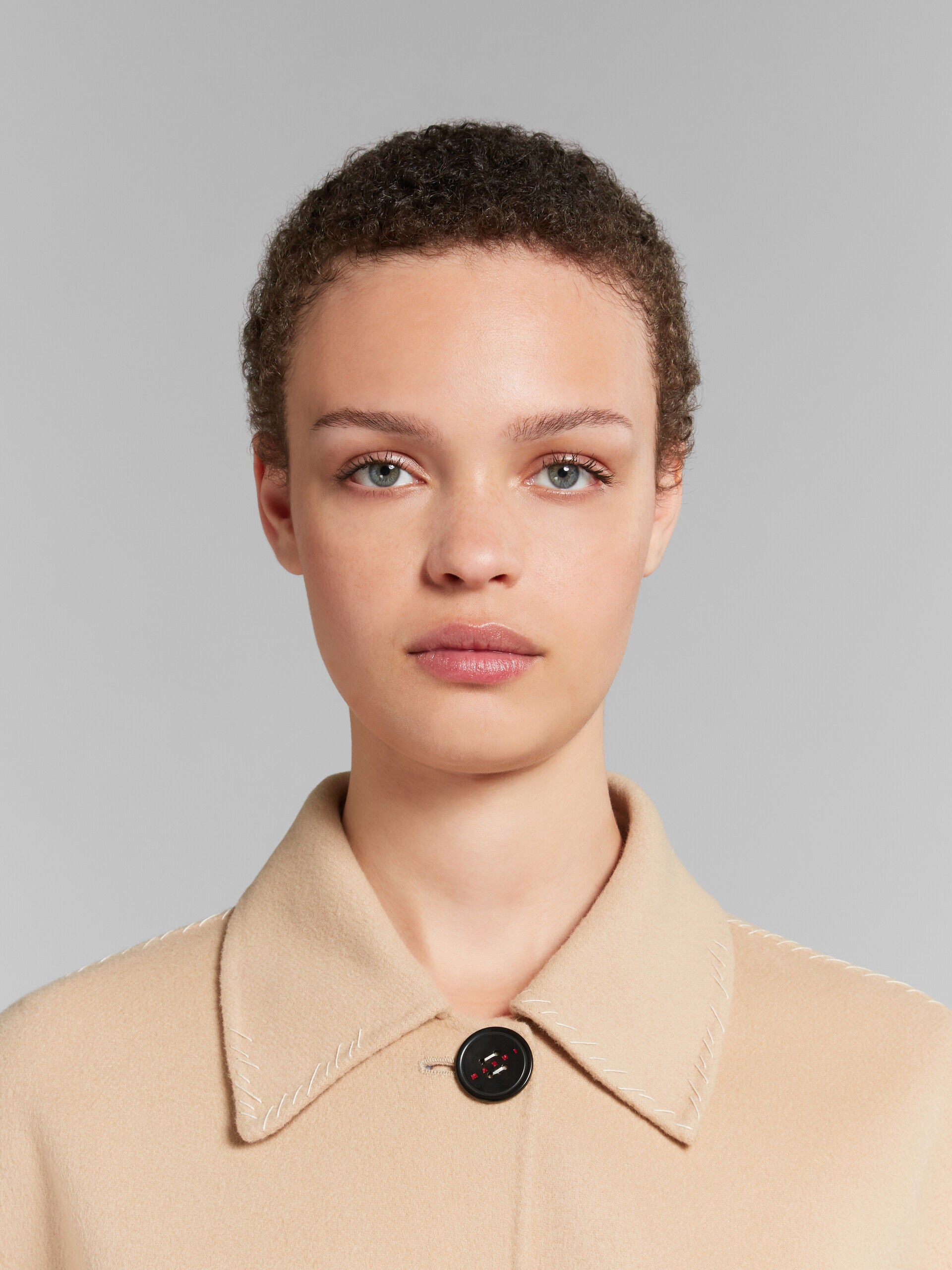 MARNI WOMEN'S LIGHT CAMEL BELTED COAT