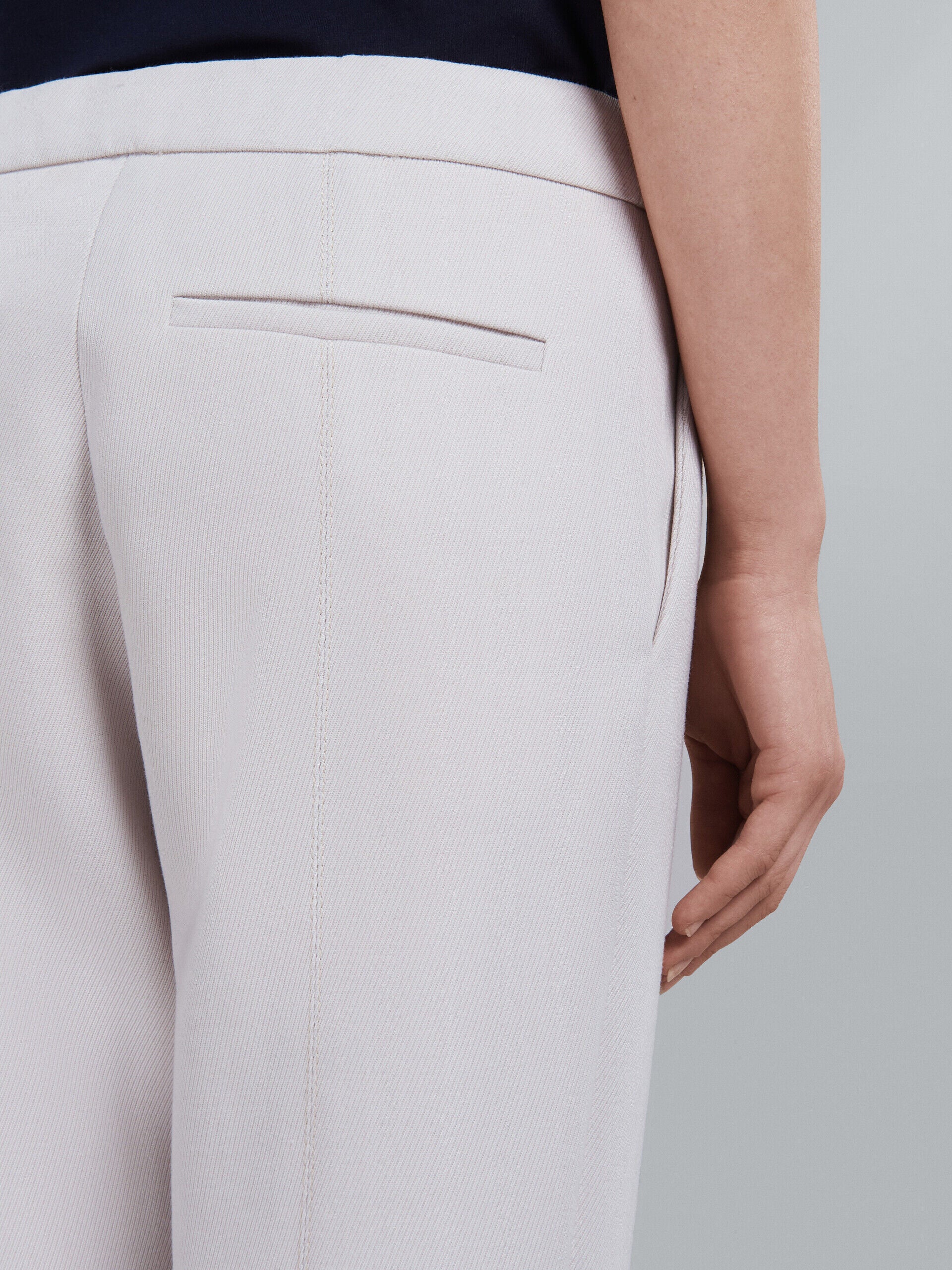 MARNI WOMEN'S WHITE FLARED TAILORED TROUSERS