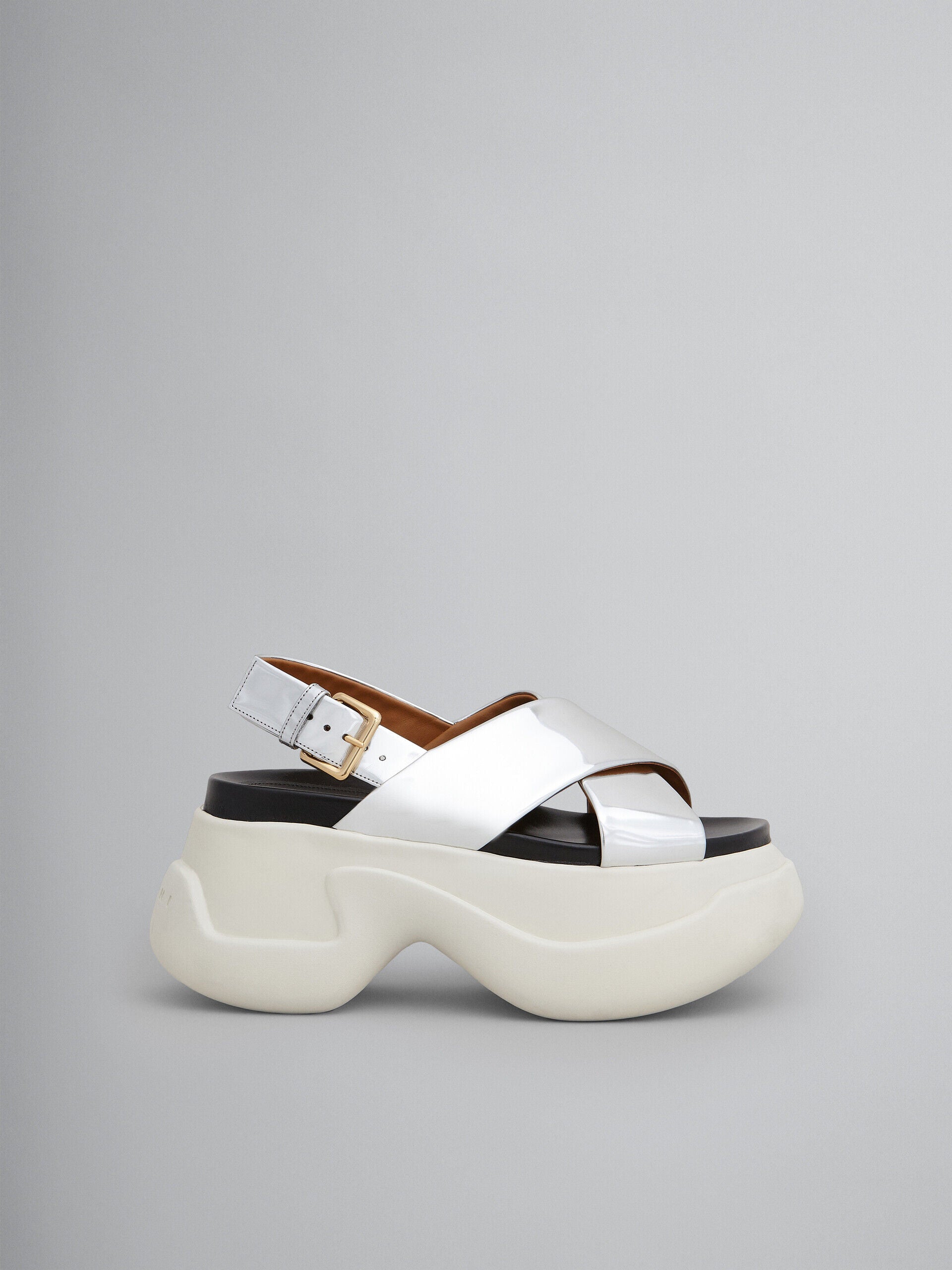 MARNI WOMEN'S WHITE PLATFORM SANDALS