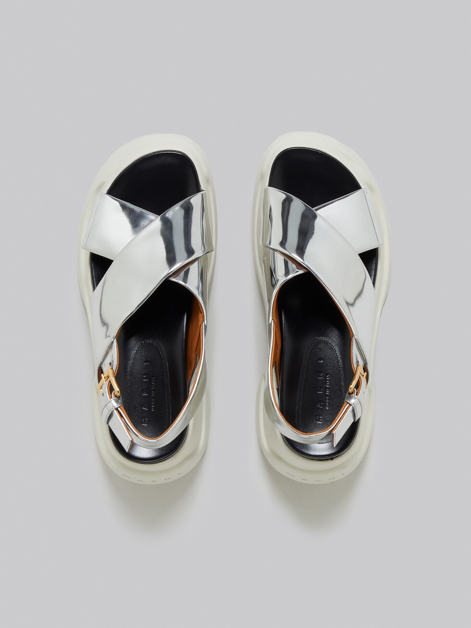 MARNI WOMEN'S WHITE PLATFORM SANDALS