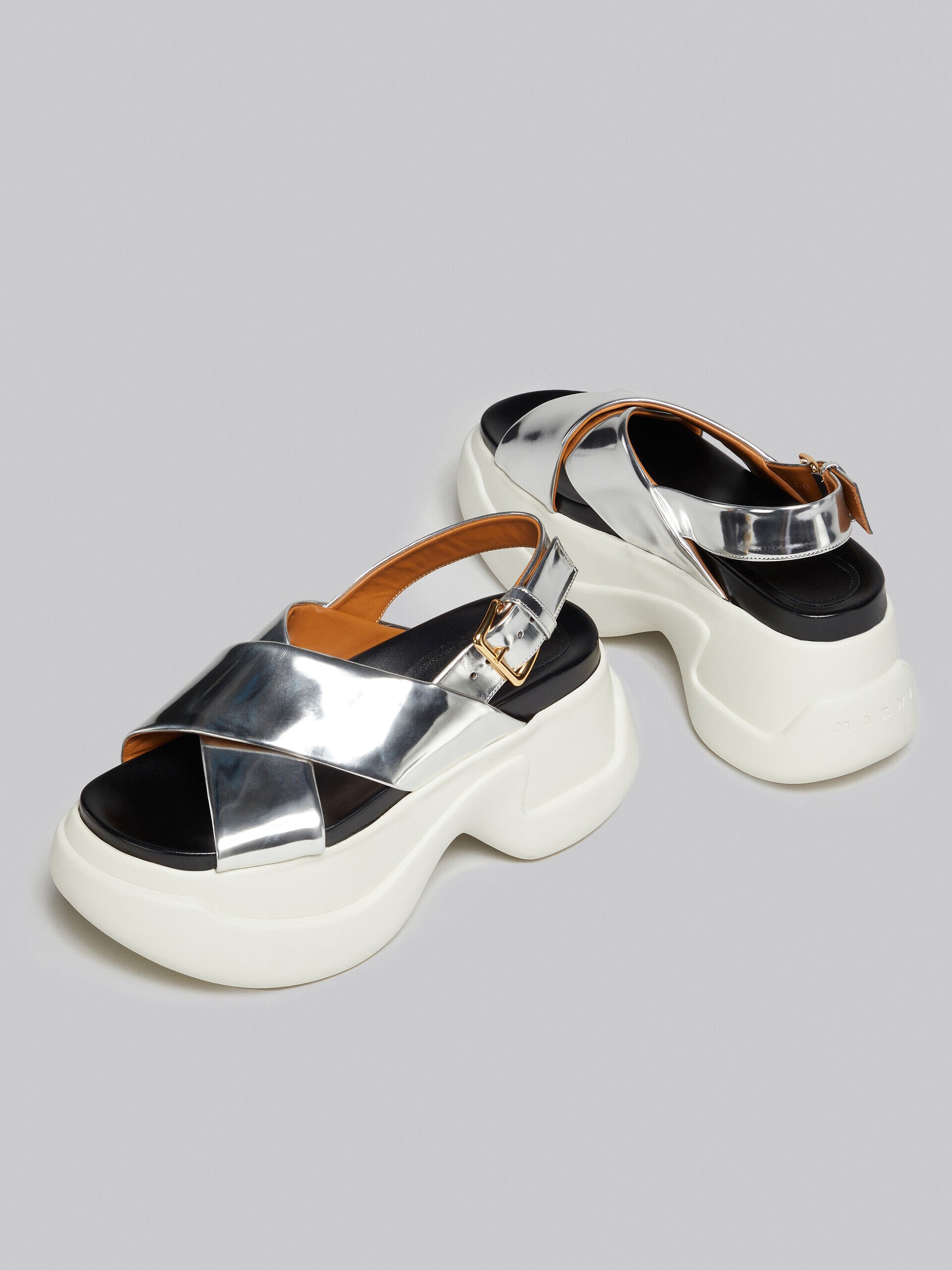 MARNI WOMEN'S WHITE PLATFORM SANDALS