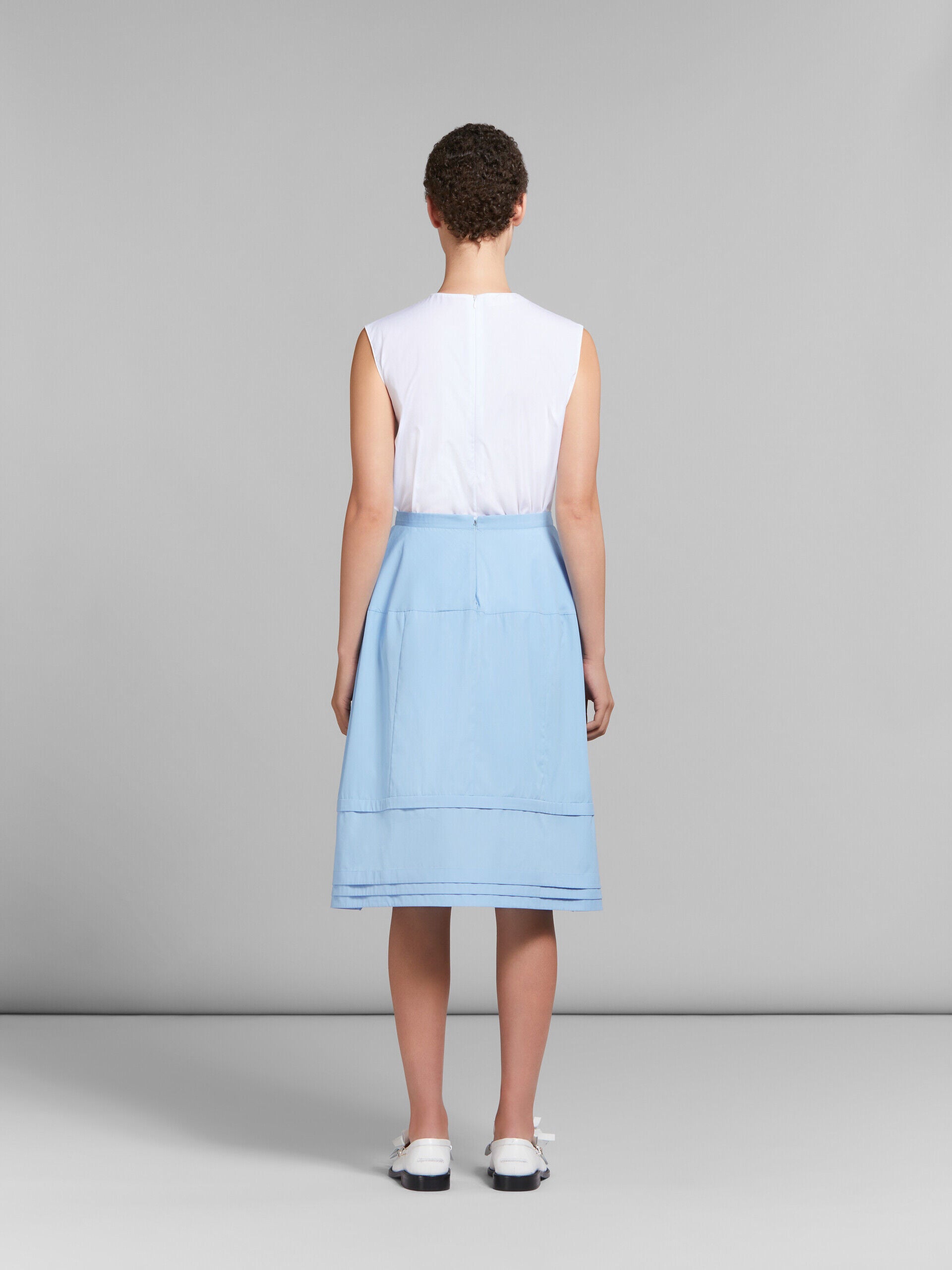 MARNI WOMEN'S LIGHT BLUE A-LINE SKIRT