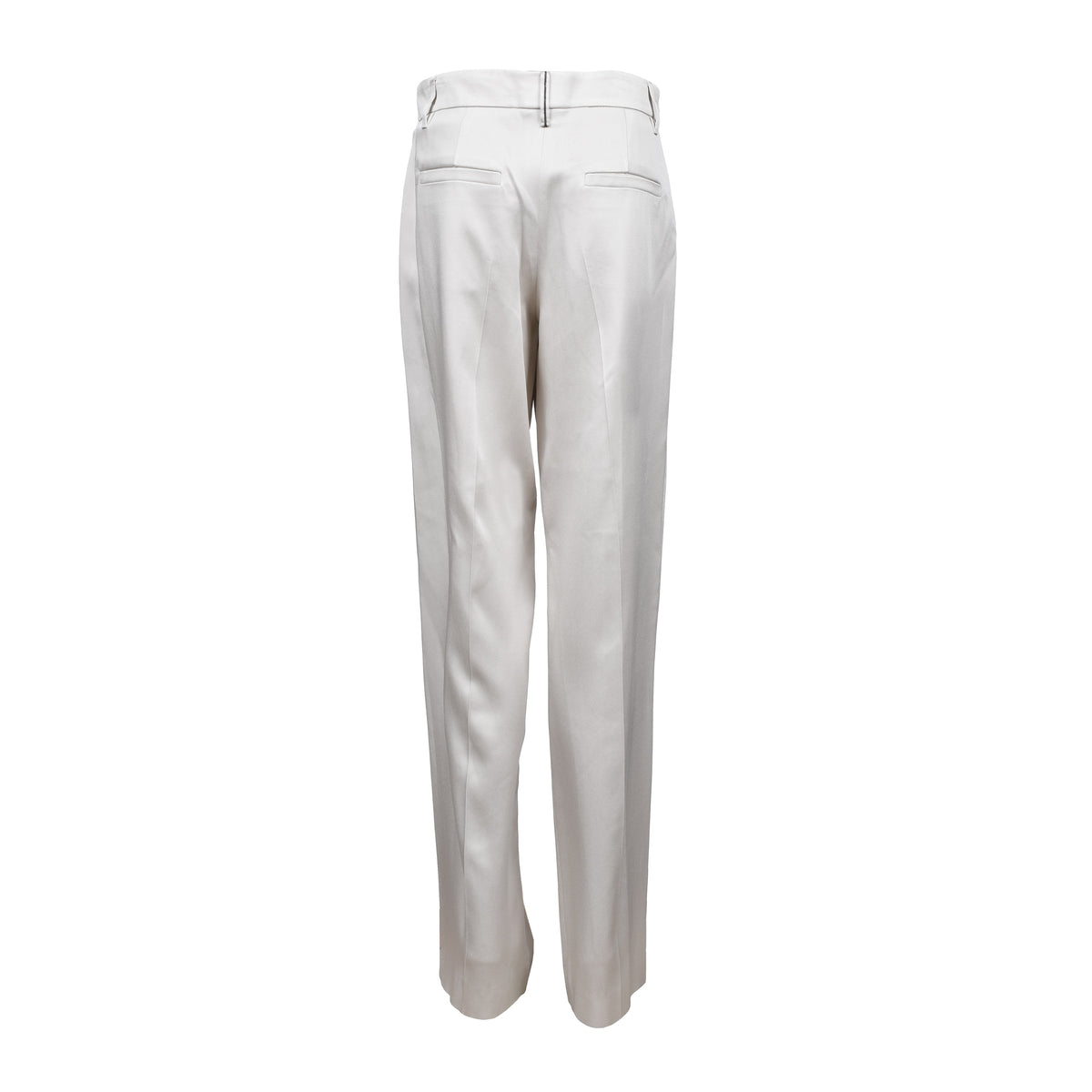 BRUNELLO CUCINELLI WOMEN'S CREAM TAILORED TROUSERS