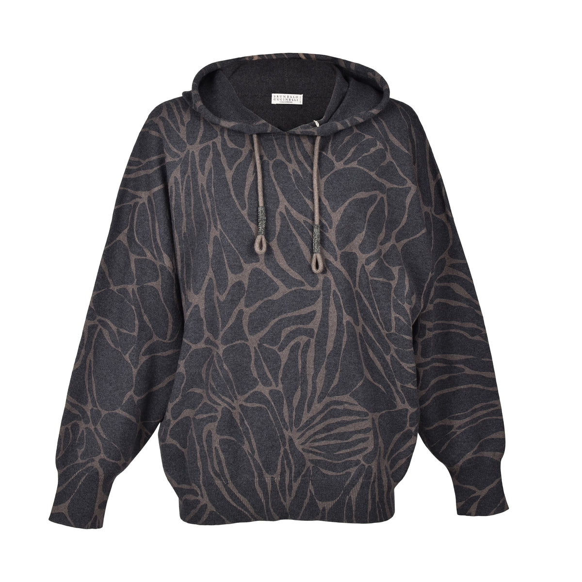 BRUNELLO CUCINELLI WOMEN'S BLACK CASHMERE BLEND HOODIE