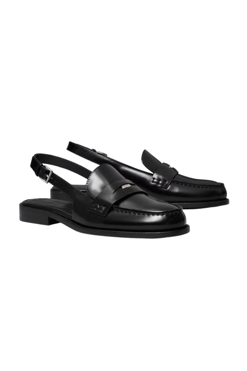 Tory Burch Classic Penny Slingback Leather Perfect Black 179728-001